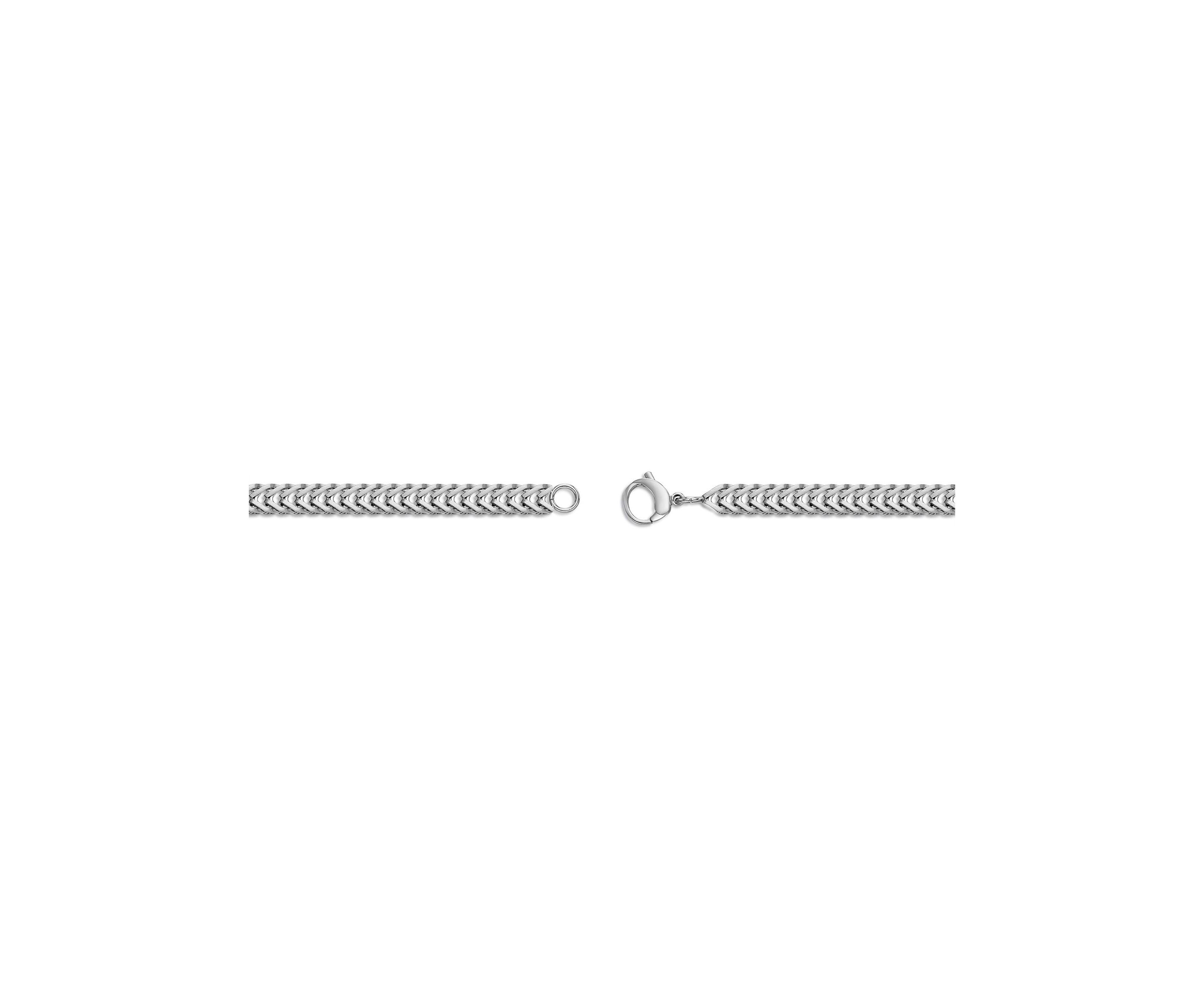 Stainless Steel 6MM Herringbone Chain Necklace, 18" Length