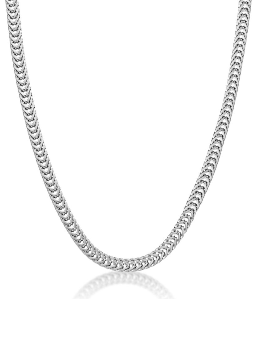 Stainless Steel 6MM Necklace with Matte Finish, 22” Length