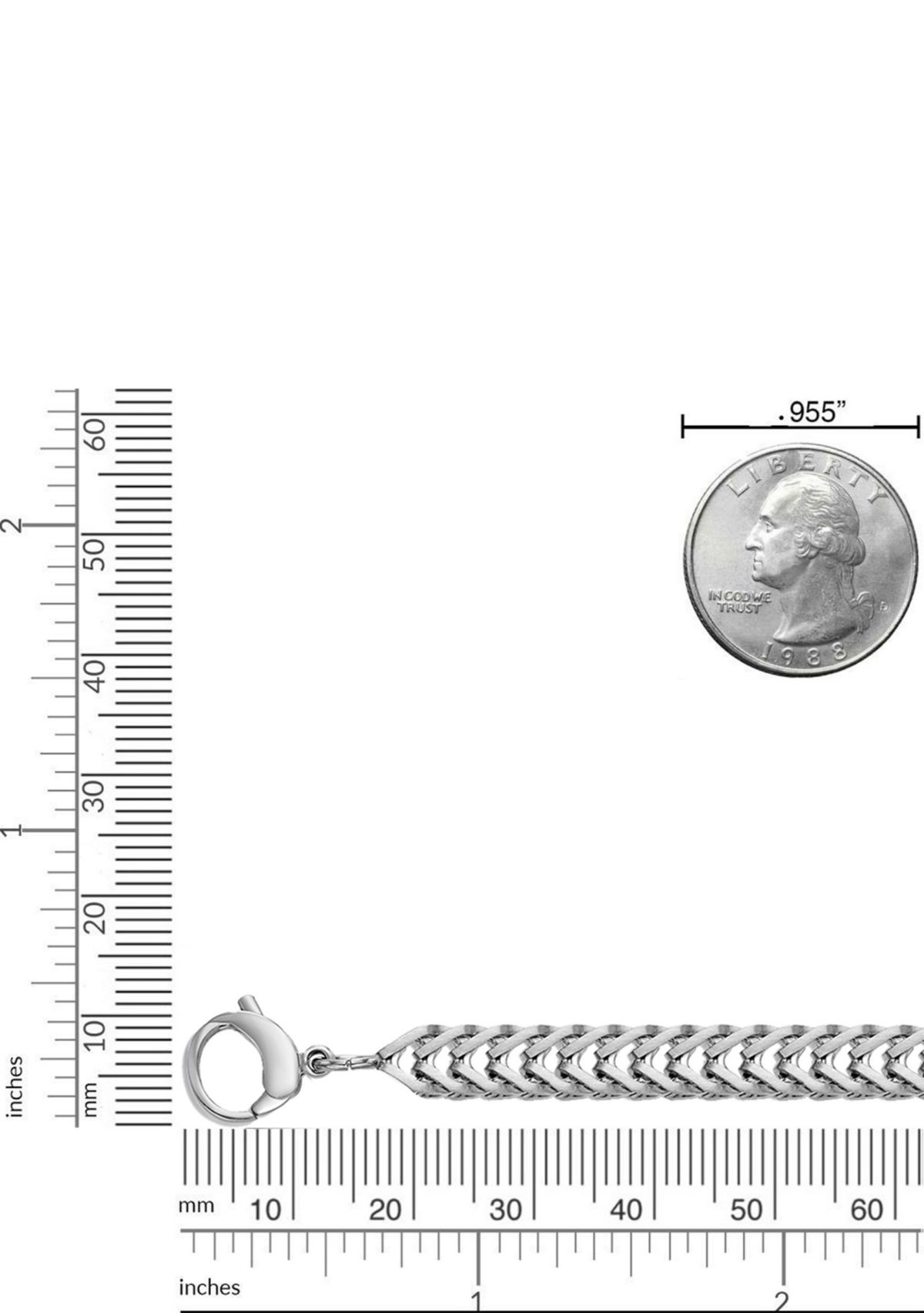 Stainless Steel 6MM Necklace with Matte Finish, 22” Length