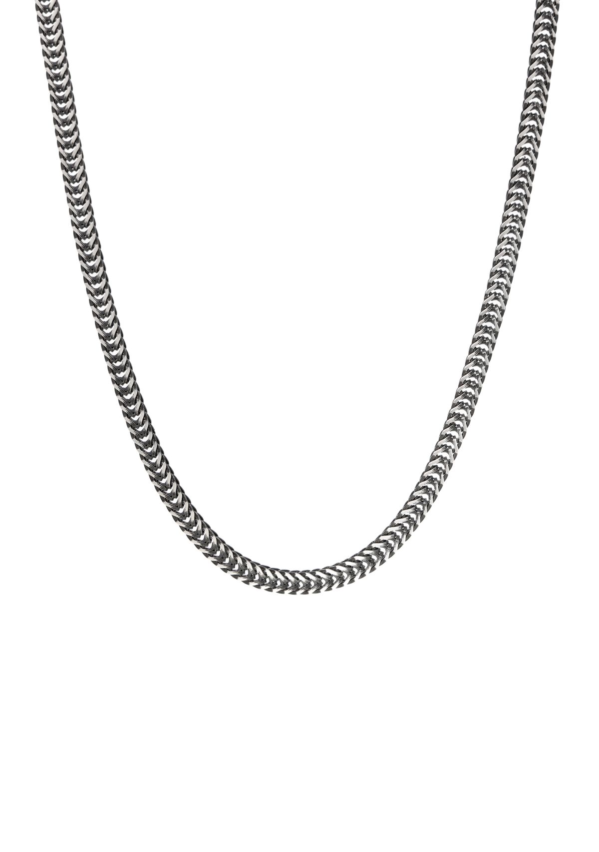 Stainless Steel 24 Inch Chain with Black IP 