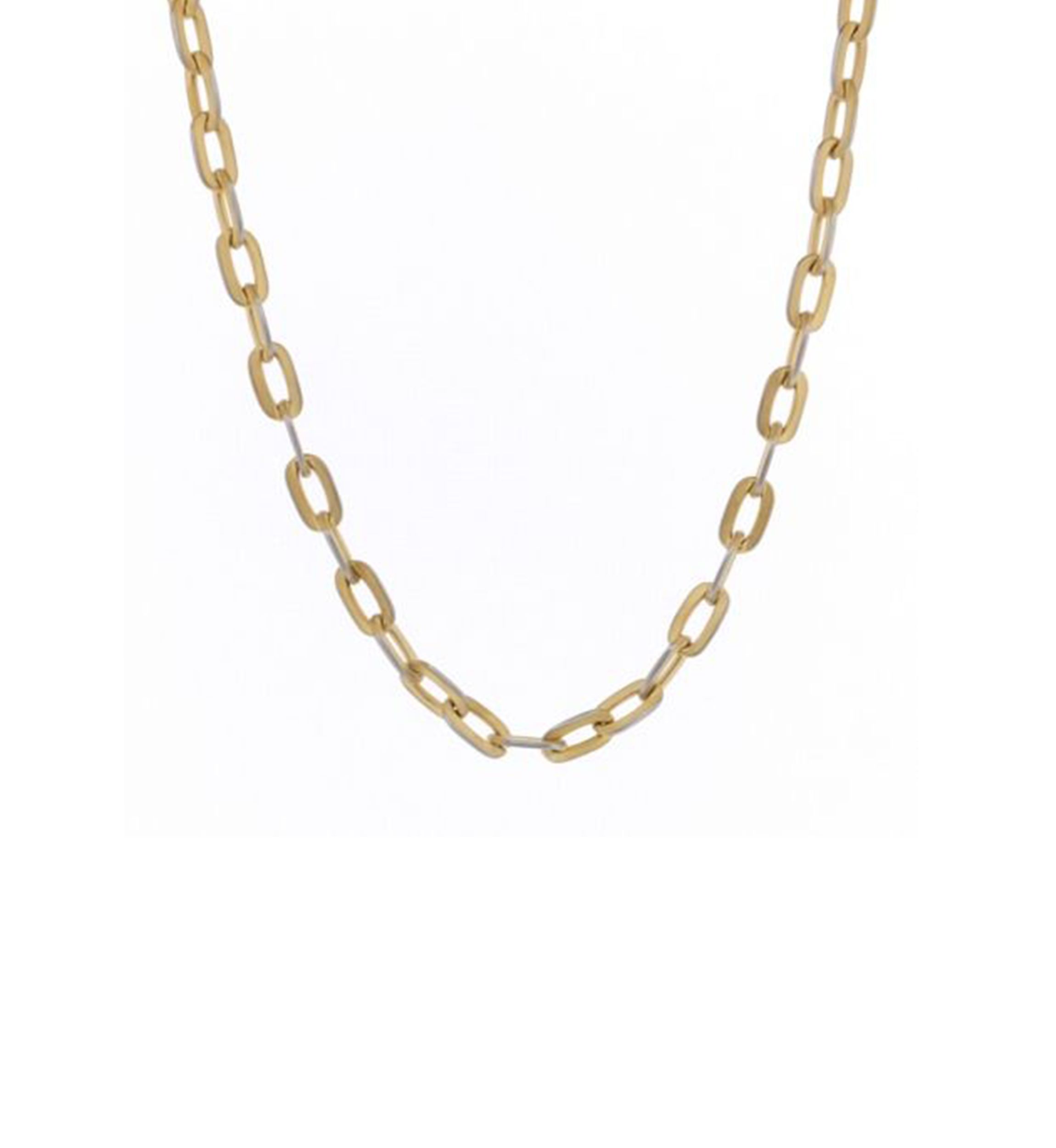 24 Inch Stainless Steel Chain Necklace with Gold IP