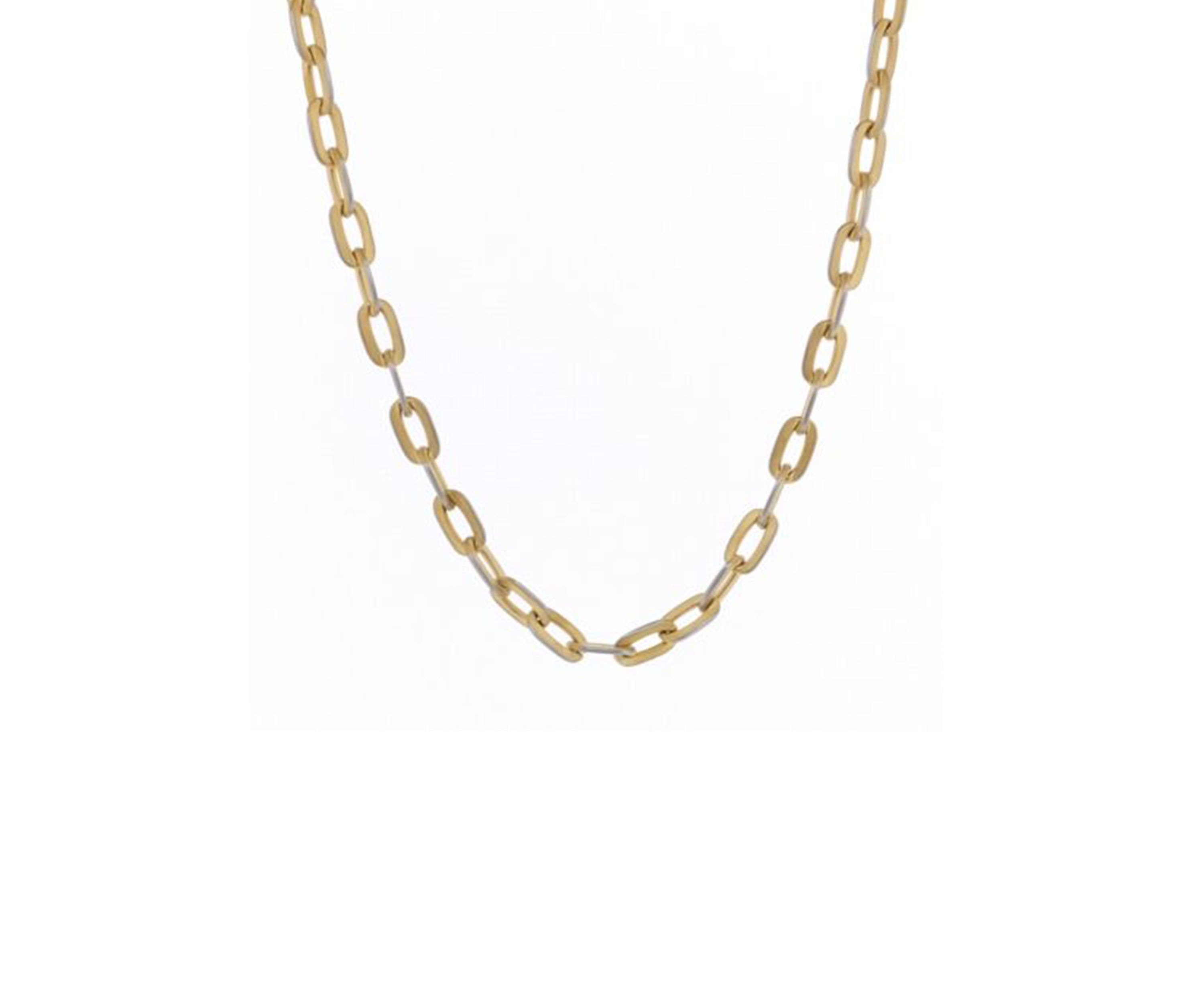 24 Inch Stainless Steel Chain Necklace with Gold IP