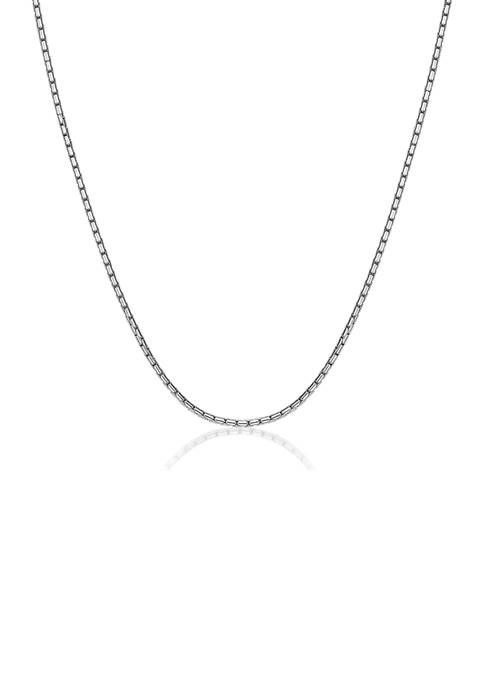 Stainless Steel 2.5 Millimeter Snake Chain Necklace, 24 Inch