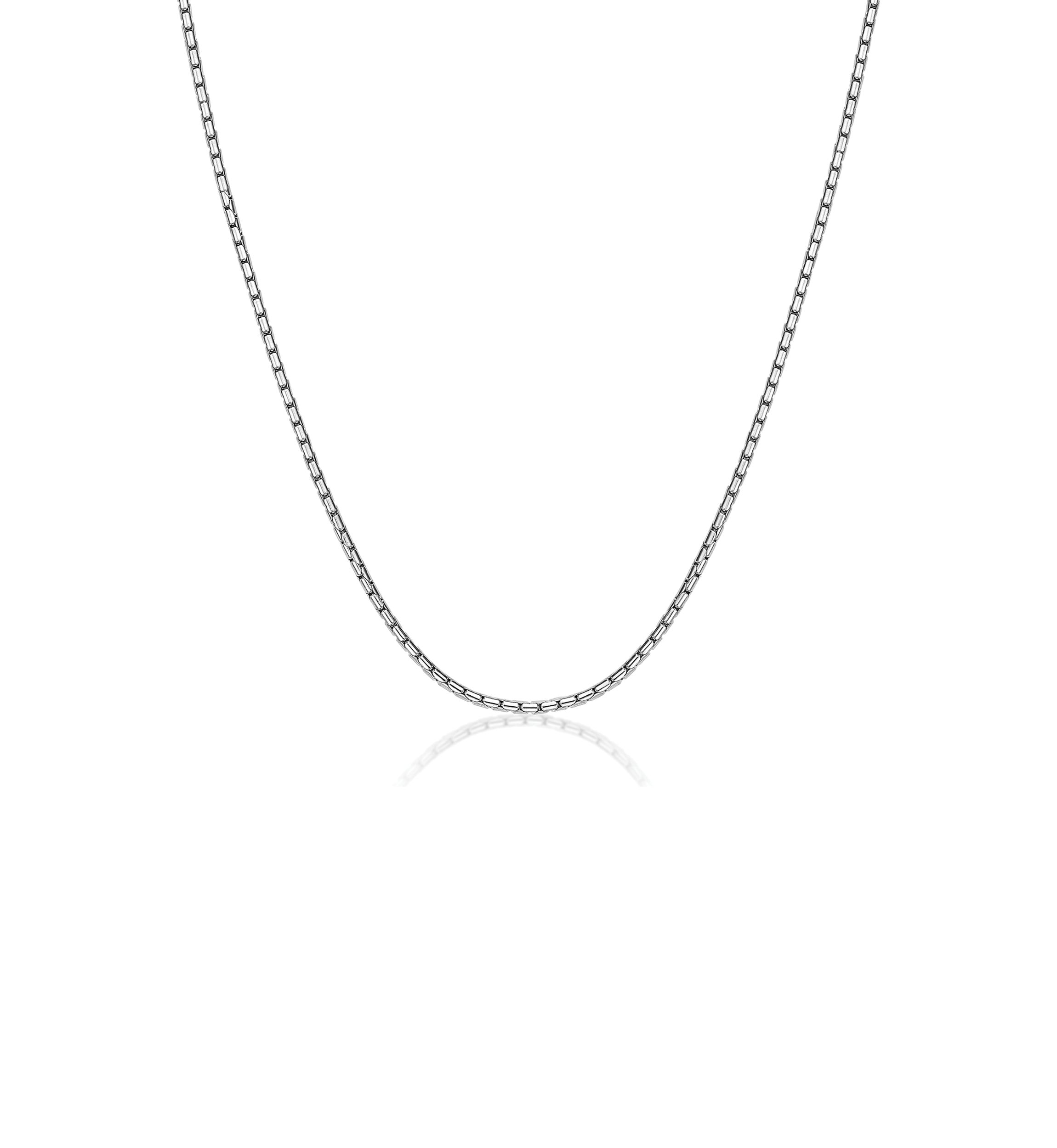 Stainless Steel 2.5 Millimeter Snake Chain Necklace, 24 Inch