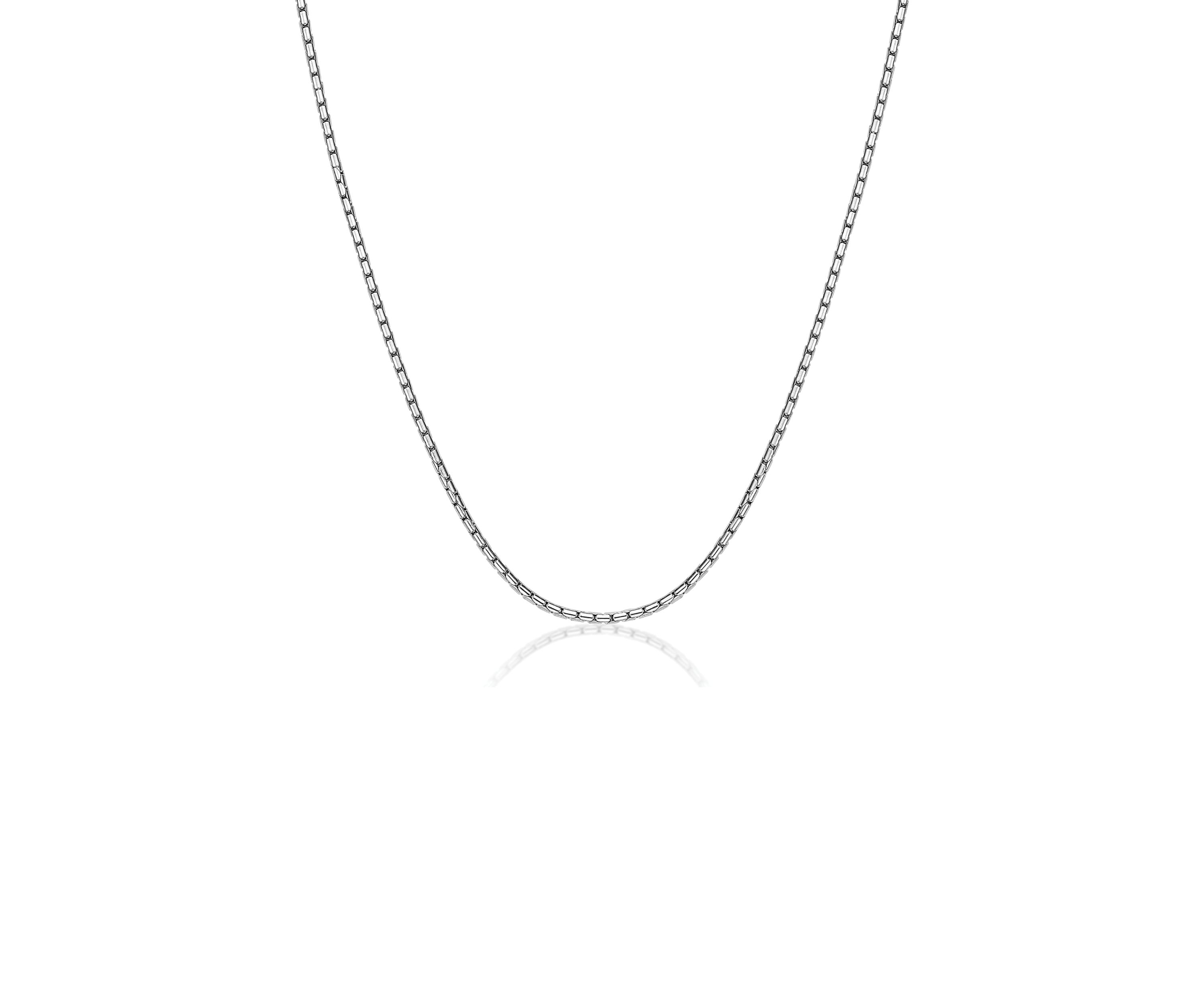 Stainless Steel 2.5 Millimeter Snake Chain Necklace, 24 Inch