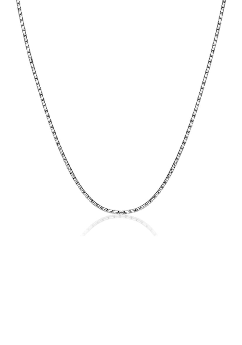 Stainless Steel 2.5 Millimeter Snake Chain Necklace, 24 Inch