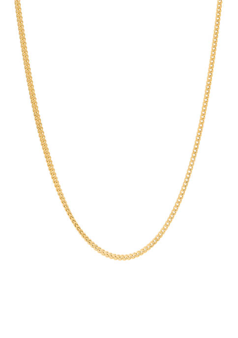 24 Inch Stainless 2.5 Millimeter Franco Necklace with Whole GIP