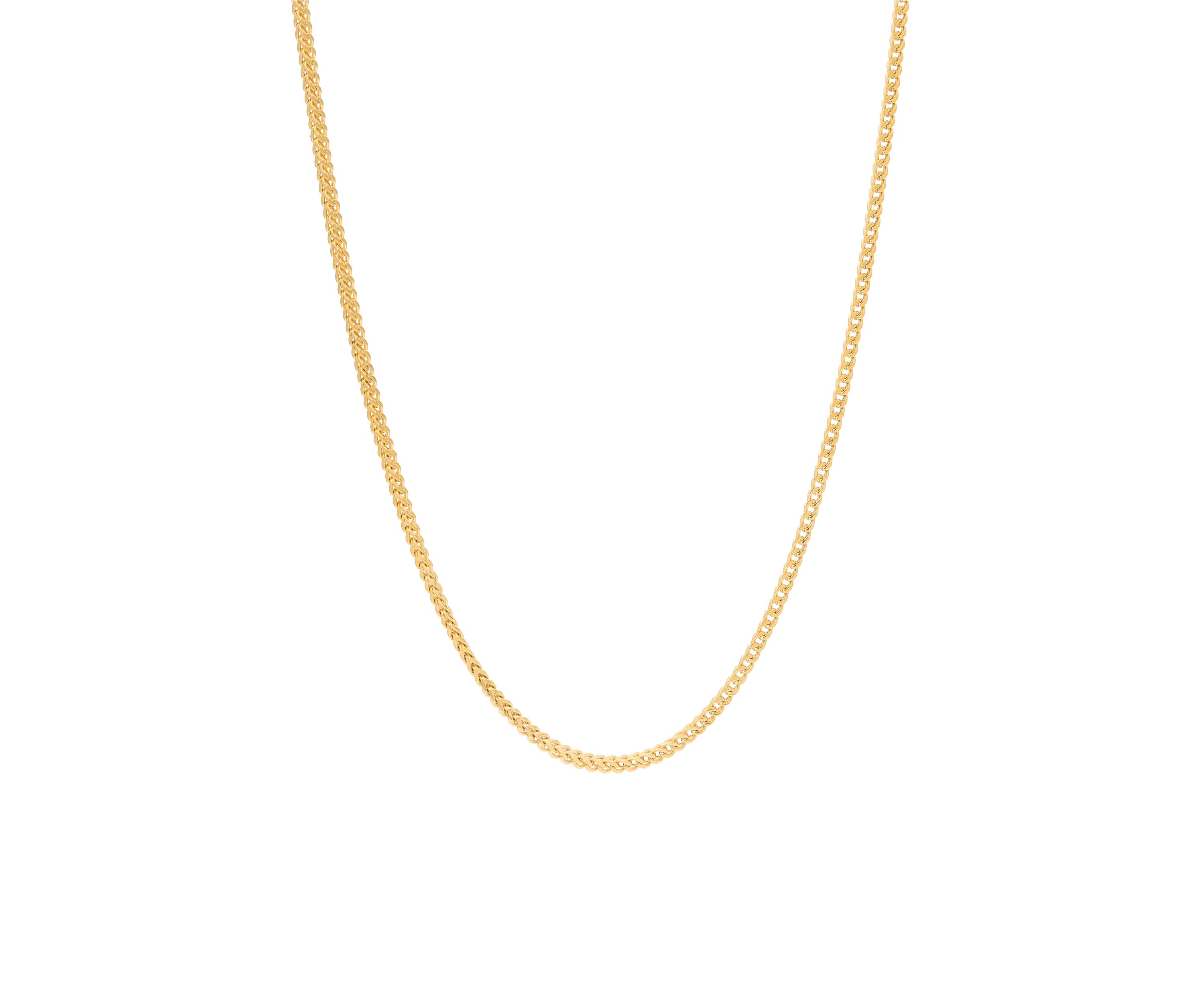 24 Inch Stainless 2.5 Millimeter Franco Necklace with Whole GIP