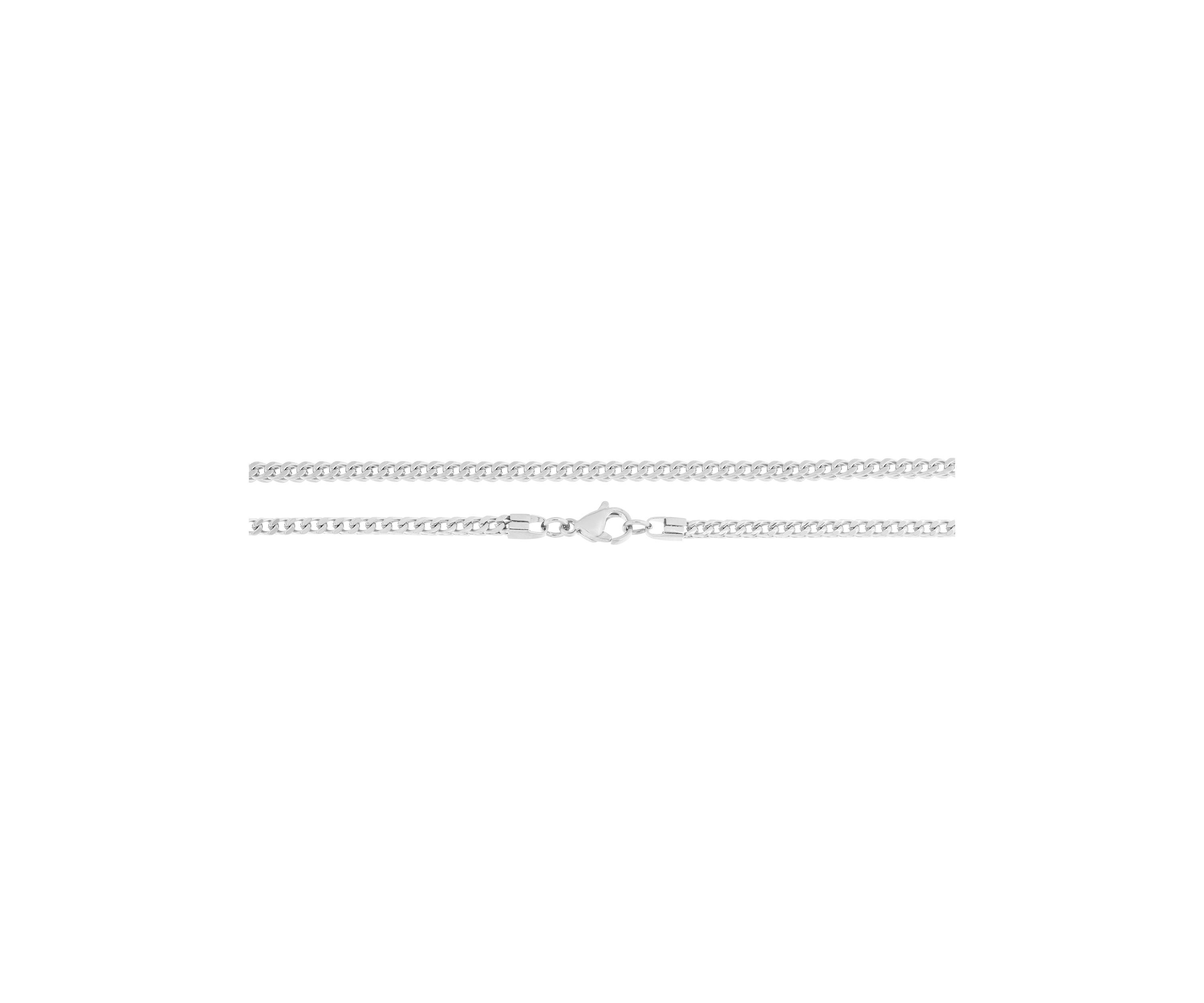 Stainless Steel 2.5 Millimeter Franco Chain Necklace