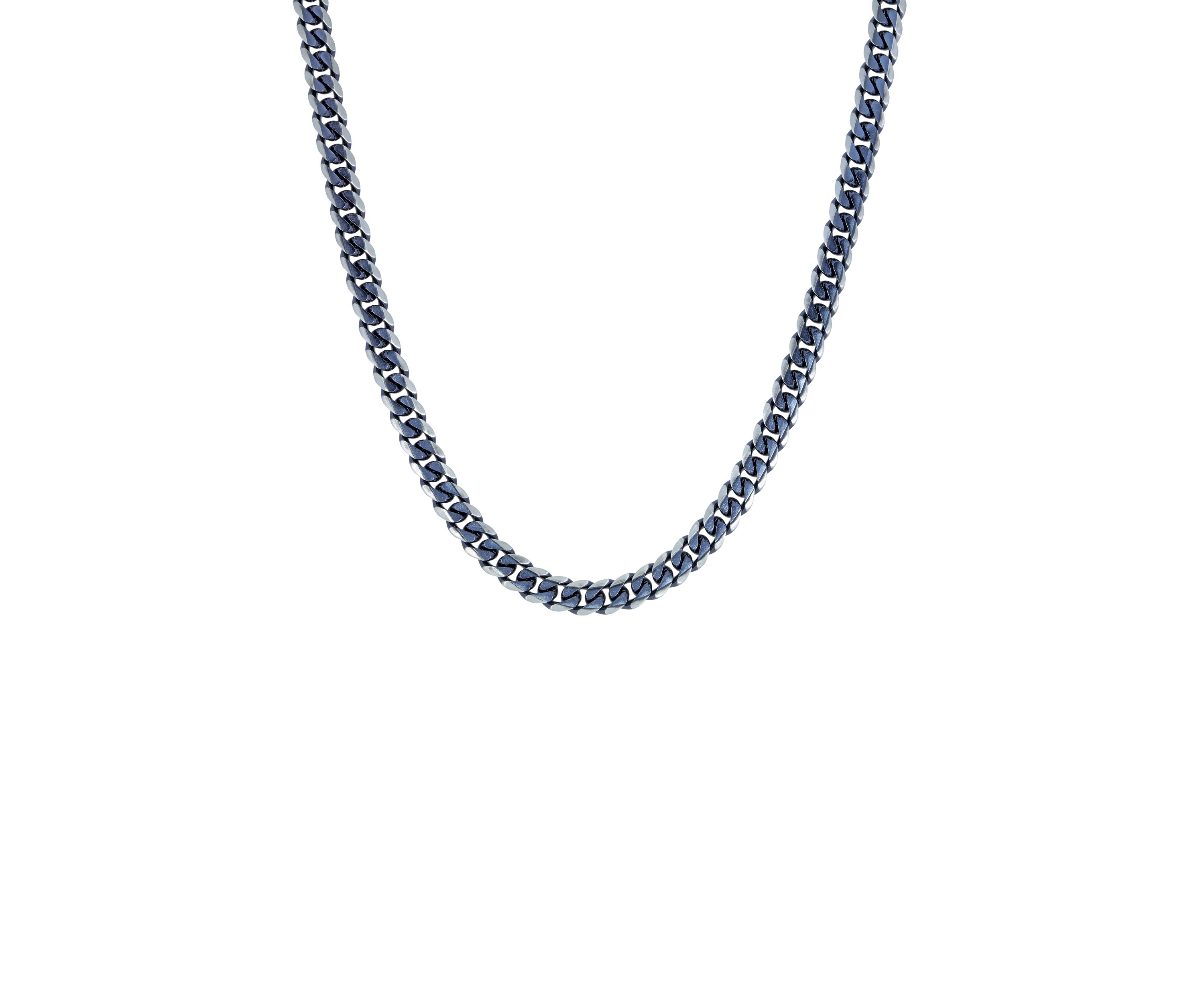 Stainless Steel 8 Millimeter Curb Chain Necklace