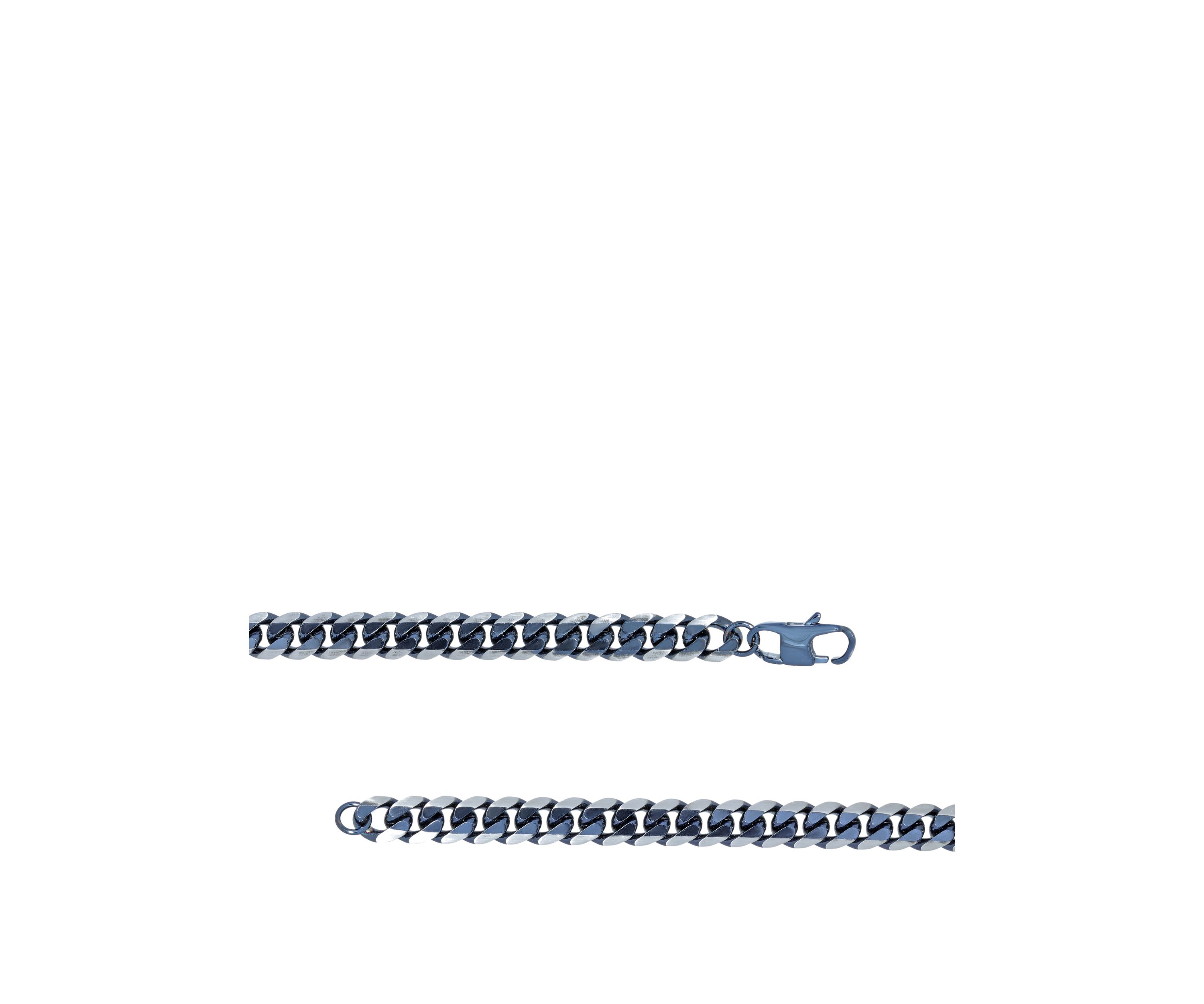 Stainless Steel 8 Millimeter Curb Chain Necklace