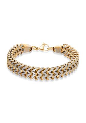 【604SERVICE】 L FENCE CHUNKY BRACELET II Antique Silver Heavy Bracelet, Large Massive Personalized