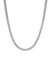 Stainless Steel 3.5 Millimeter Foxtail Chain Necklace, 24 Inch