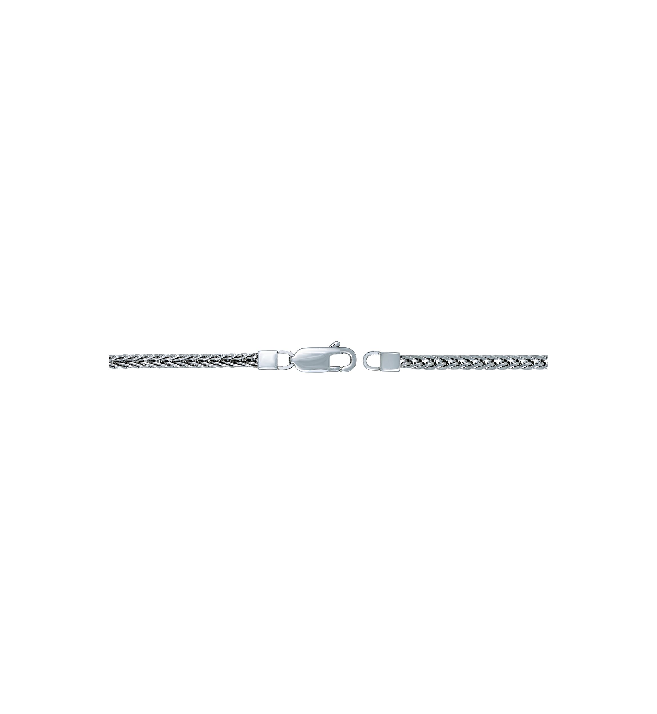 Stainless Steel 3.5 Millimeter Foxtail Chain Necklace, 24 Inch