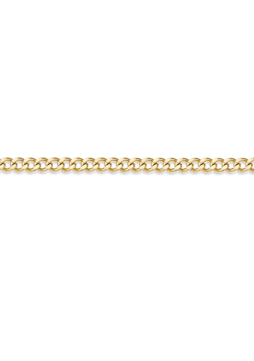 Stainless Steel 2.2MM Curb Chain Mask Holder Necklace with Gold Ion Plating, 26” Length