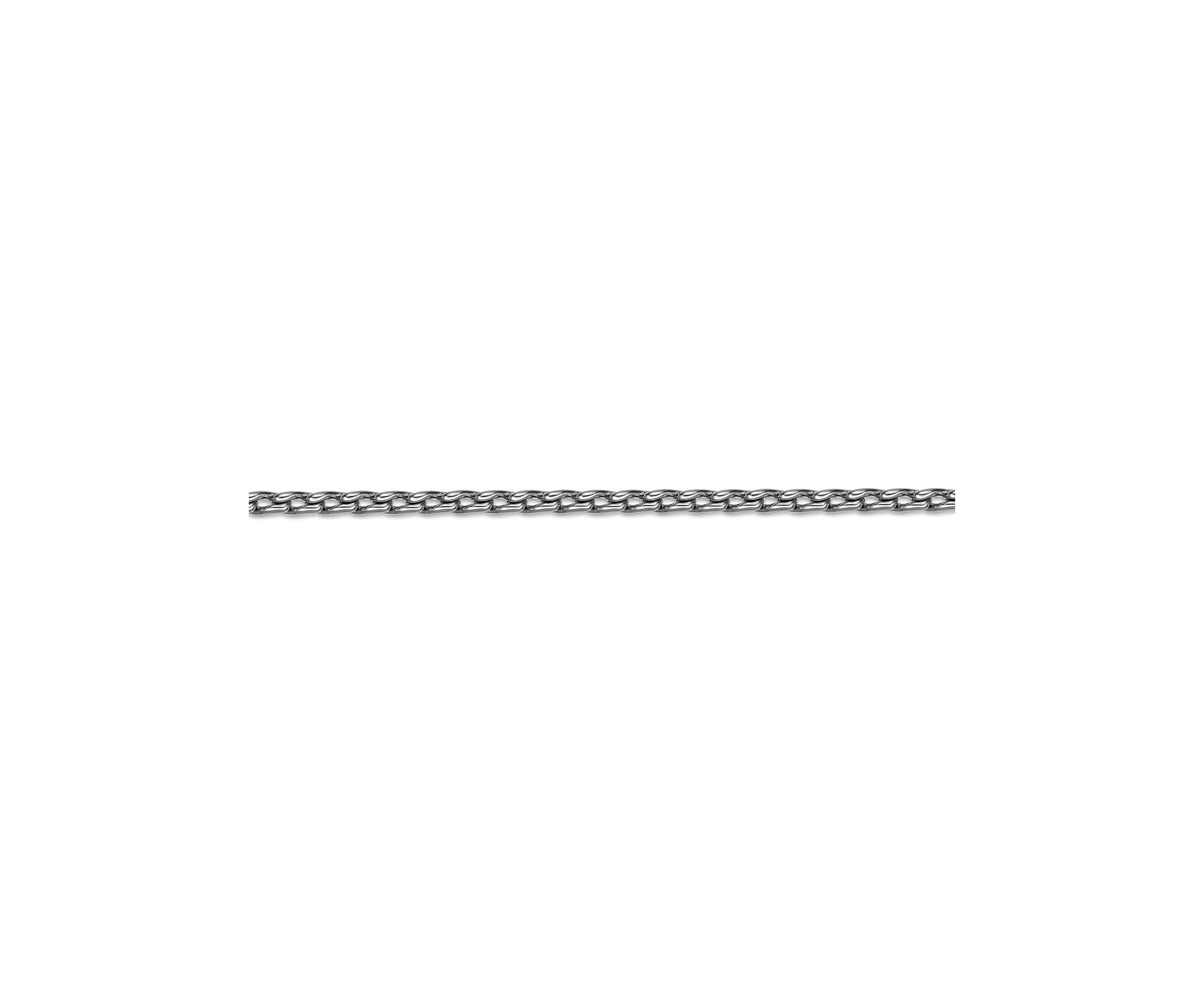 Stainless Steel 3MM Twist Link  Chain Bracelet with Push Lock, 9"