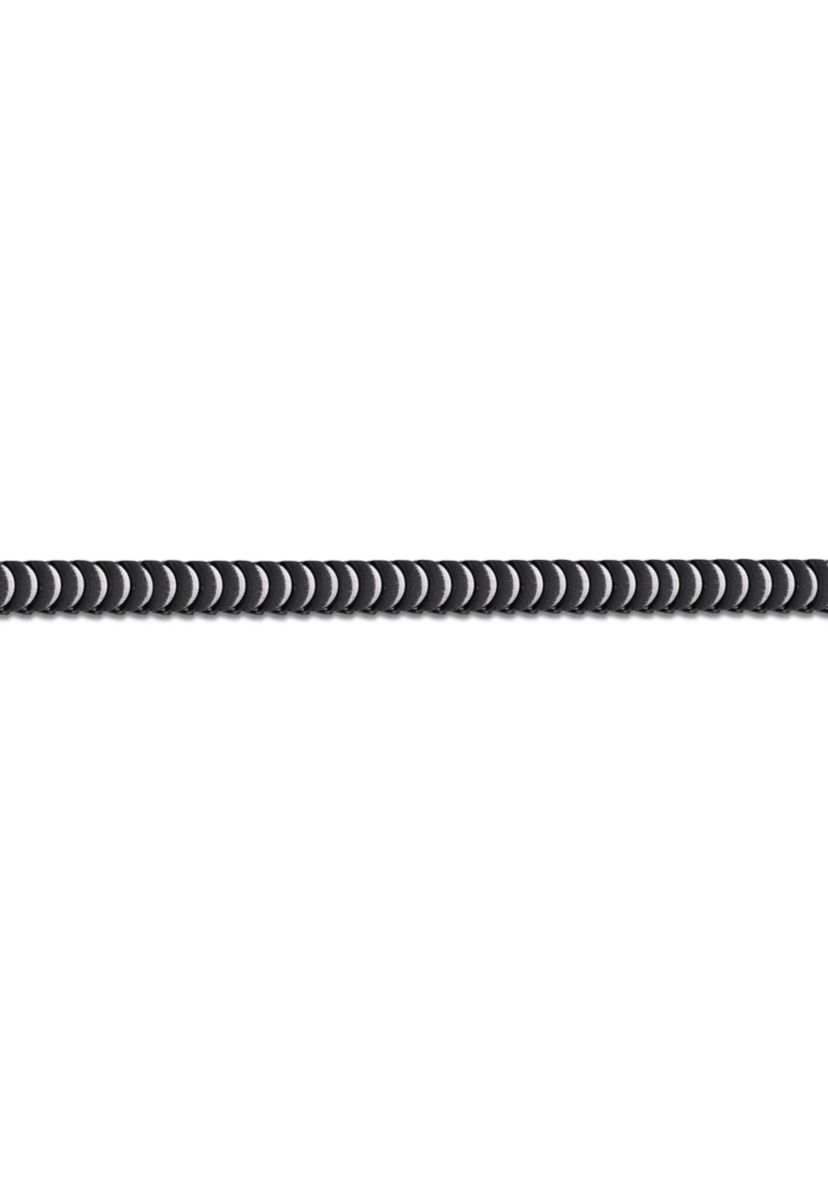 Stainless Steel 4MM Cobra Chain Necklace with Black Ip, 24" Length
