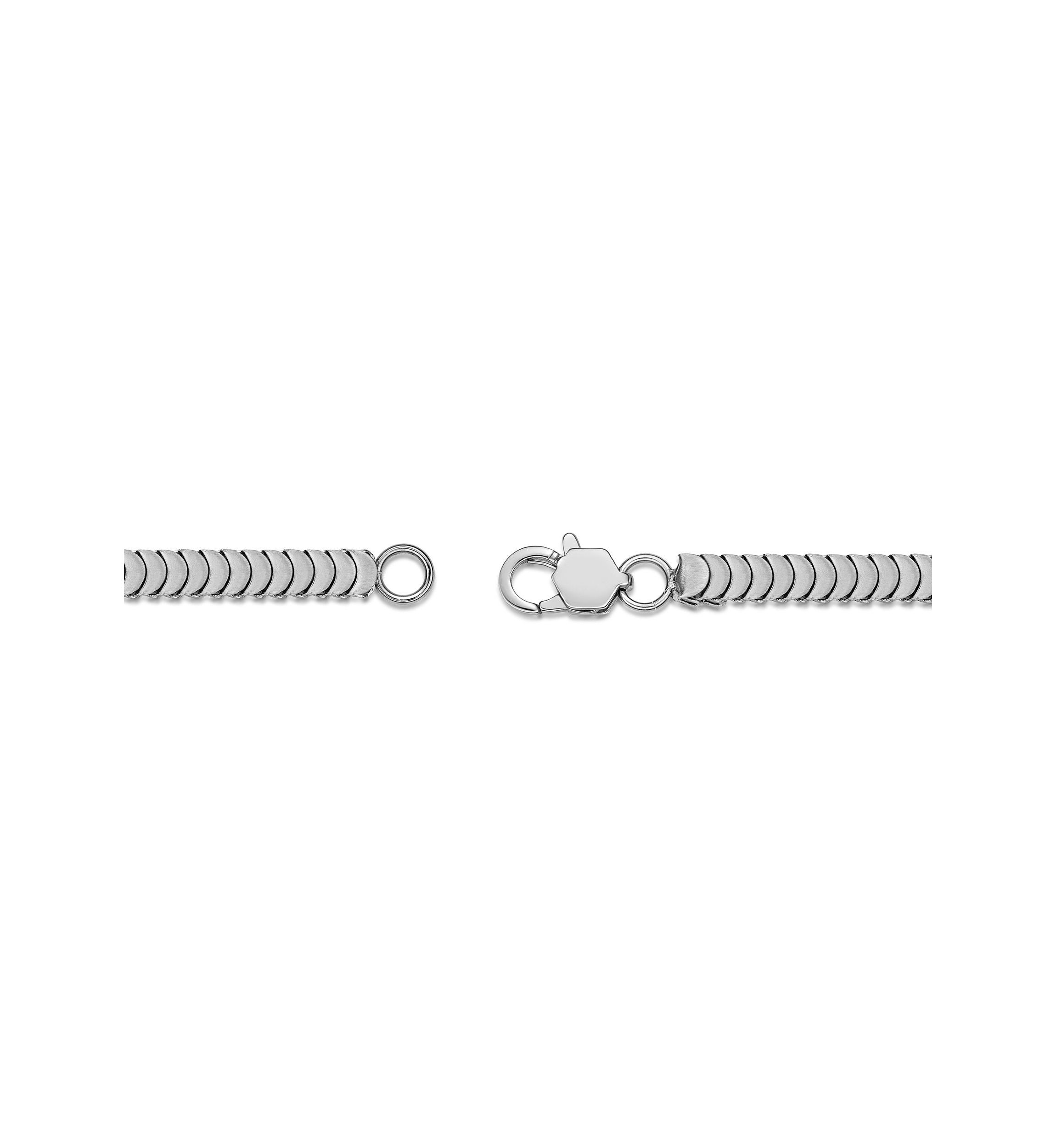 Stainless Steel 4MM Cobra Chain Necklace, 24" Length