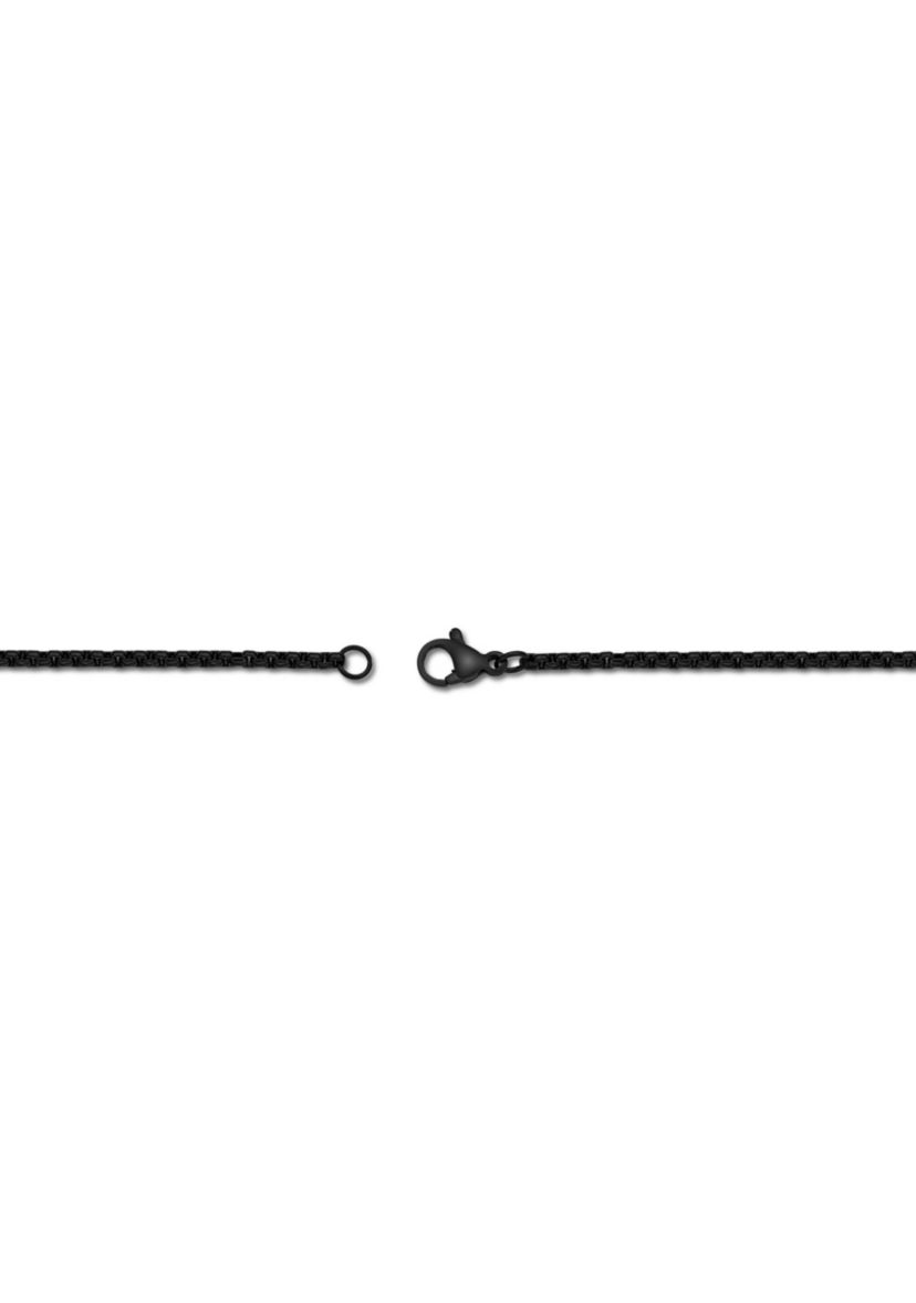 Stainless Steel Antique Finish Skull Necklace, 24" Length