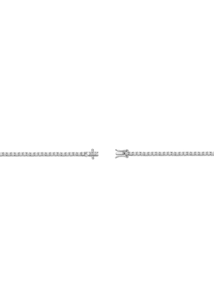 Lab Created 3 ct. TDW Lab Grown Diamond Bracelet in Sterling Silver