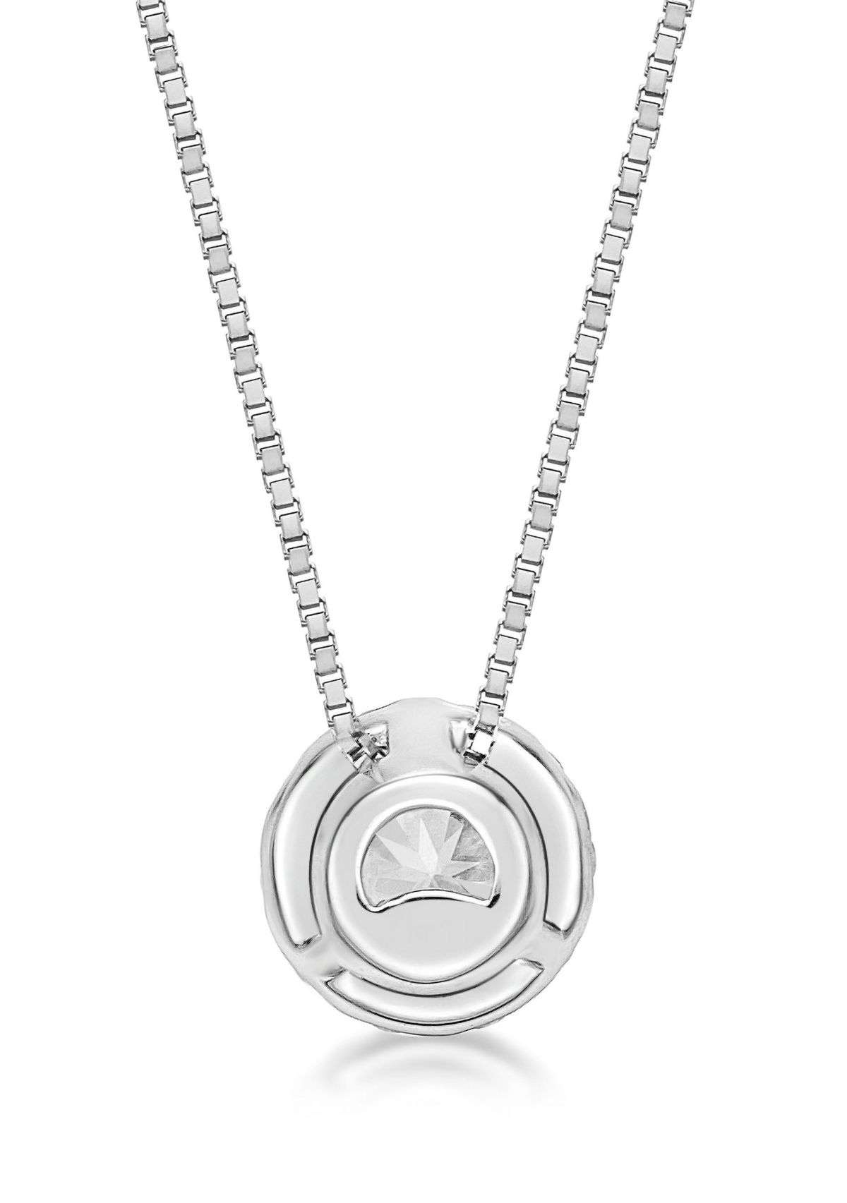 Lab Created 1/4 ct. TDW Lab Grown Diamond Flower Pendant in 10K White Gold