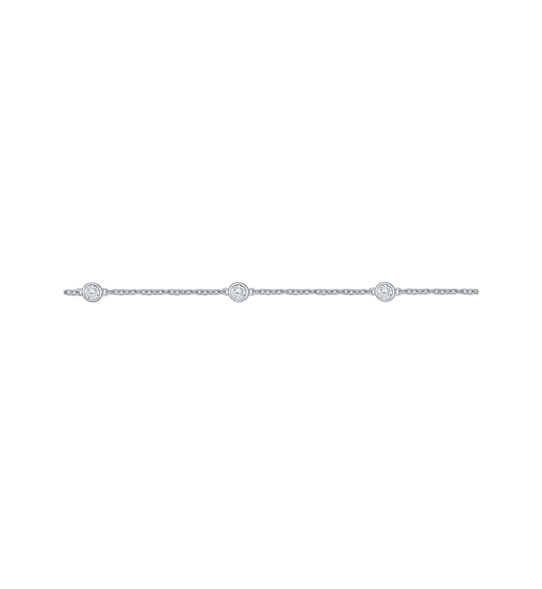 Lab Created 2 ct. TDW Lab Grown Diamond Necklace in Sterling Silver