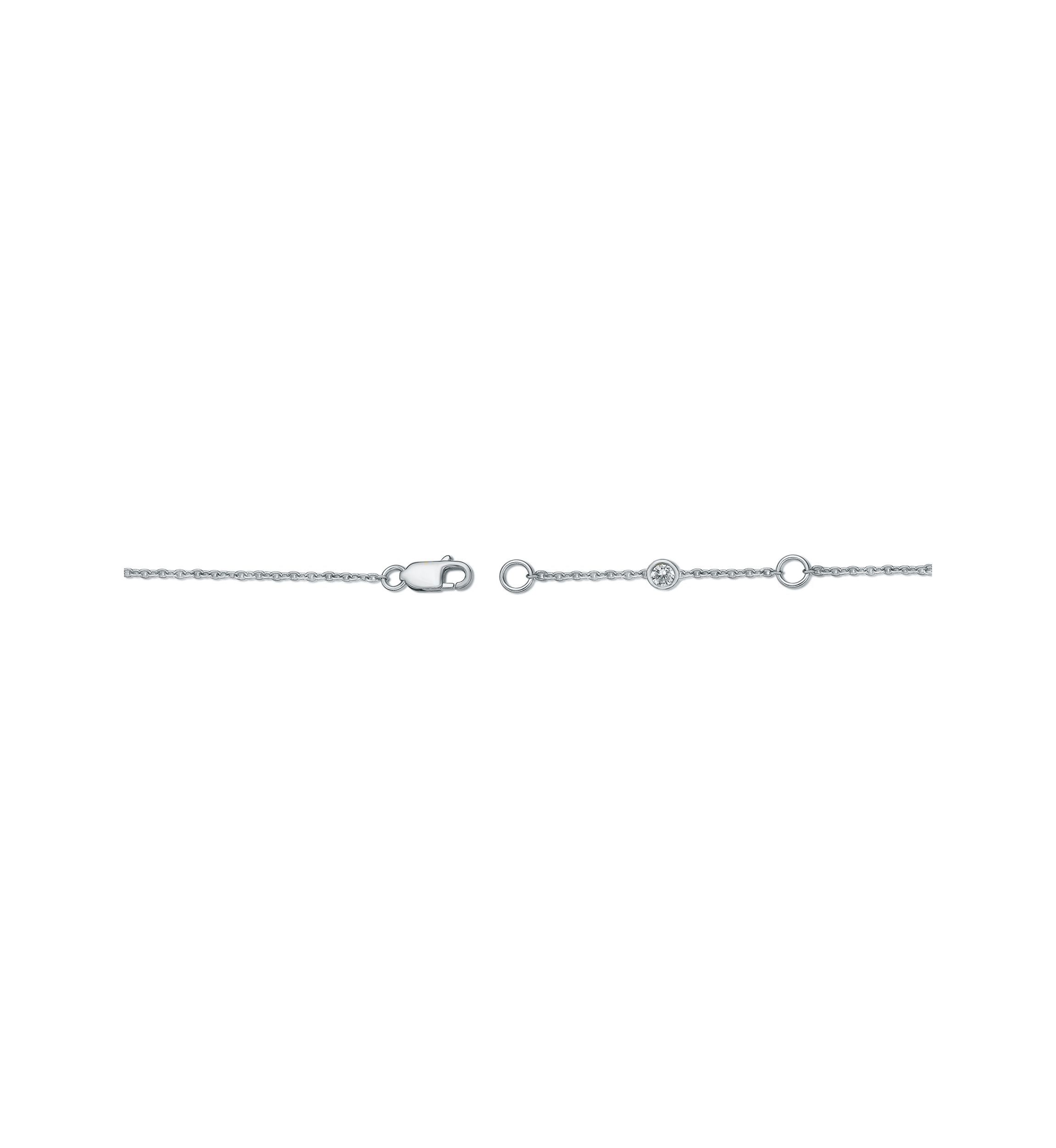 Lab Created 2 ct. TDW Lab Grown Diamond Necklace in Sterling Silver