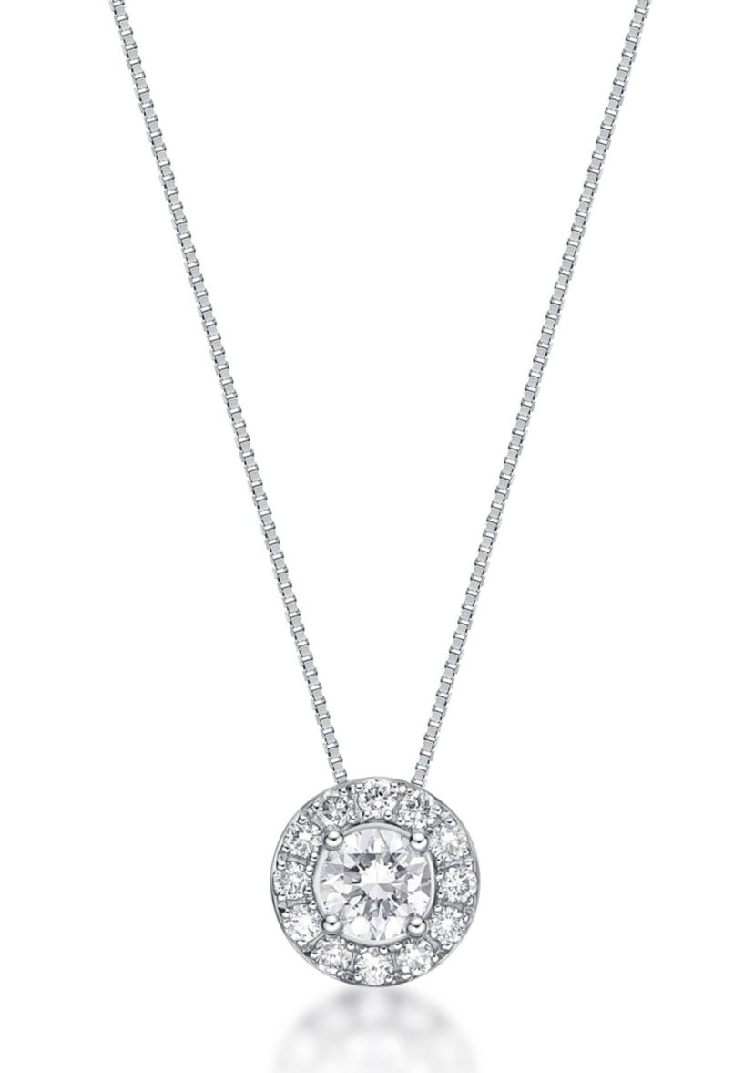 Lab Created 3/8 ct. TDW Lab Grown Diamond  Pendant in Sterling Silver