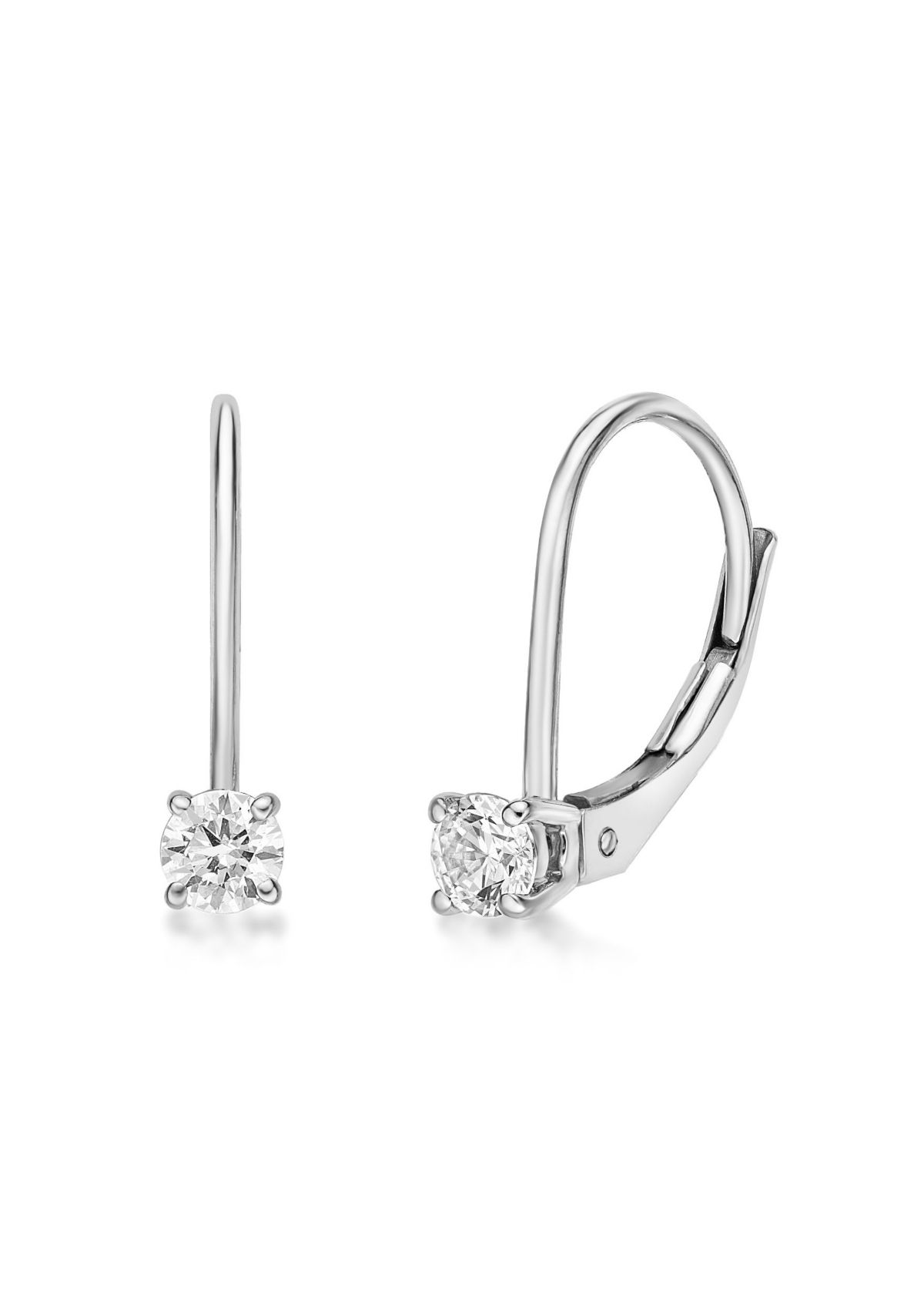 Lab Created 1/4 ct. TDW Lab Grown Diamond Earrings in 14K White Gold