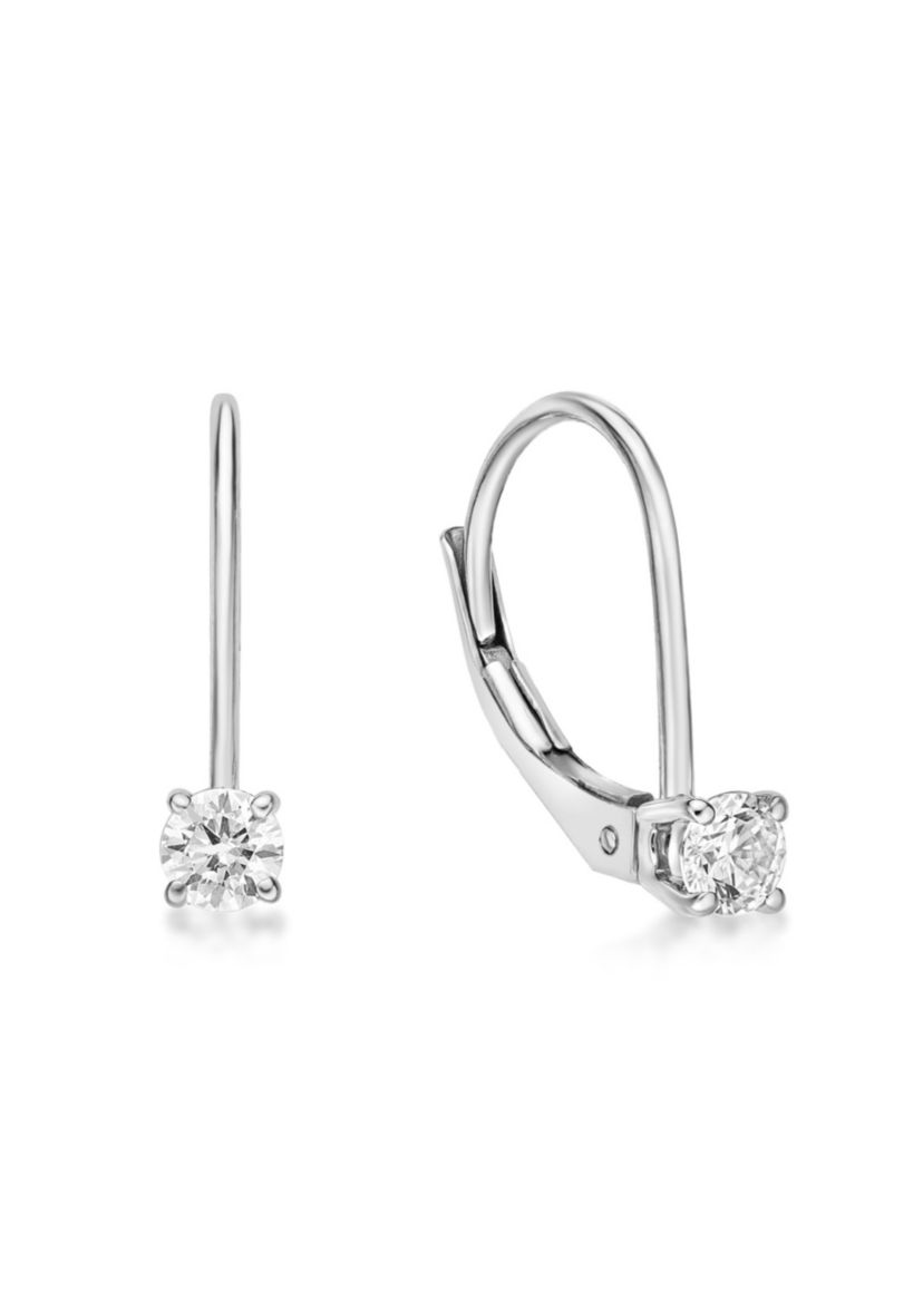 Lab Created 1/4 ct. TDW Lab Grown Diamond Earrings in 14K White Gold