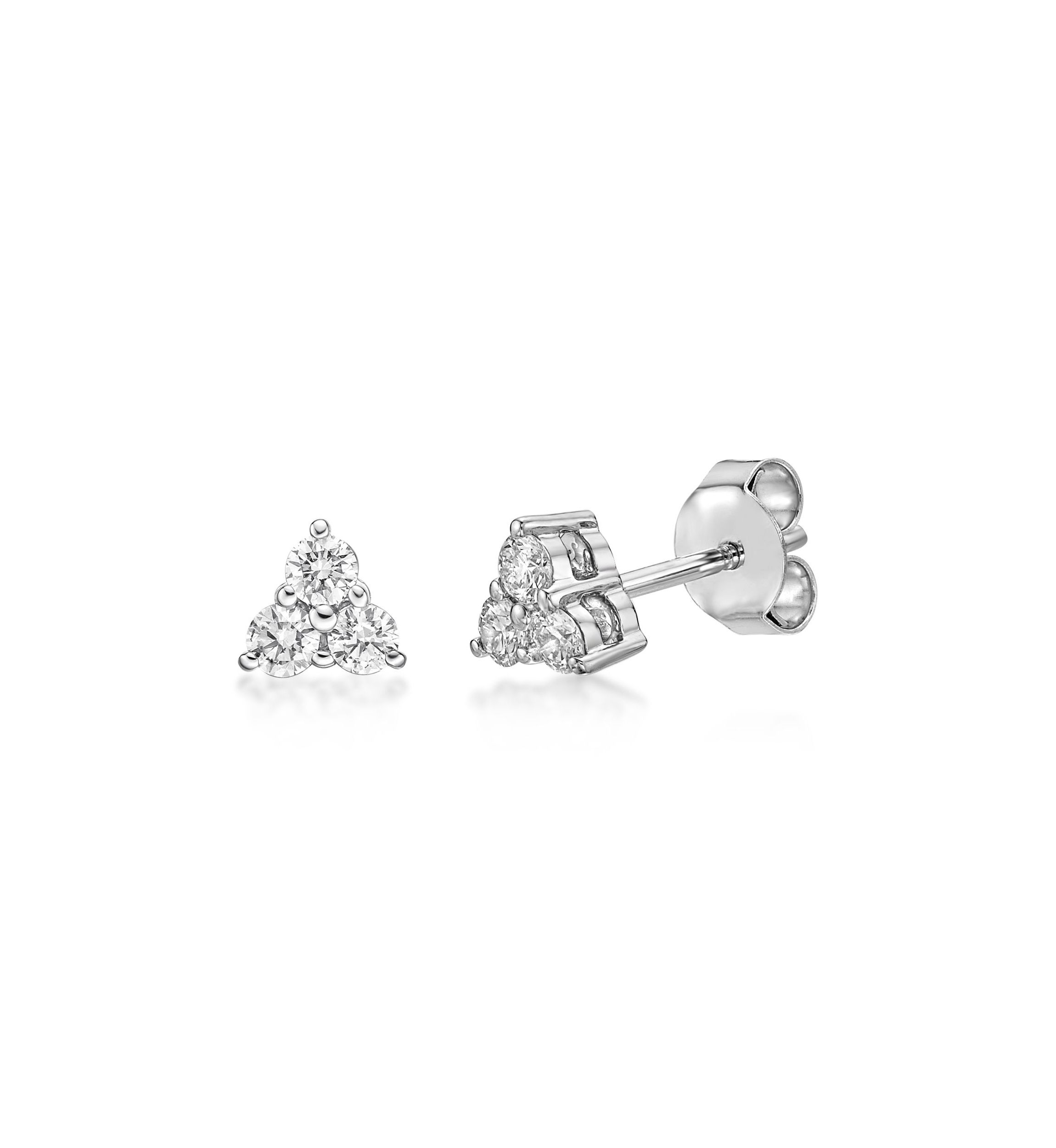 Lab Created 1/3 ct. TDW Lab Grown Diamond Earrings in 10K White Gold