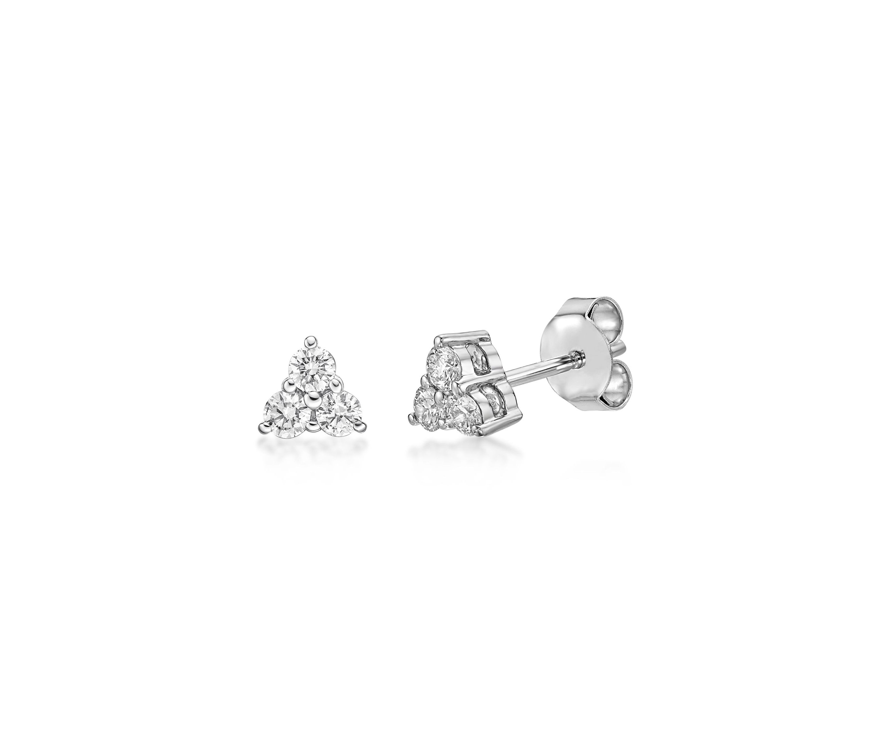 Lab Created 1/3 ct. TDW Lab Grown Diamond Earrings in 10K White Gold