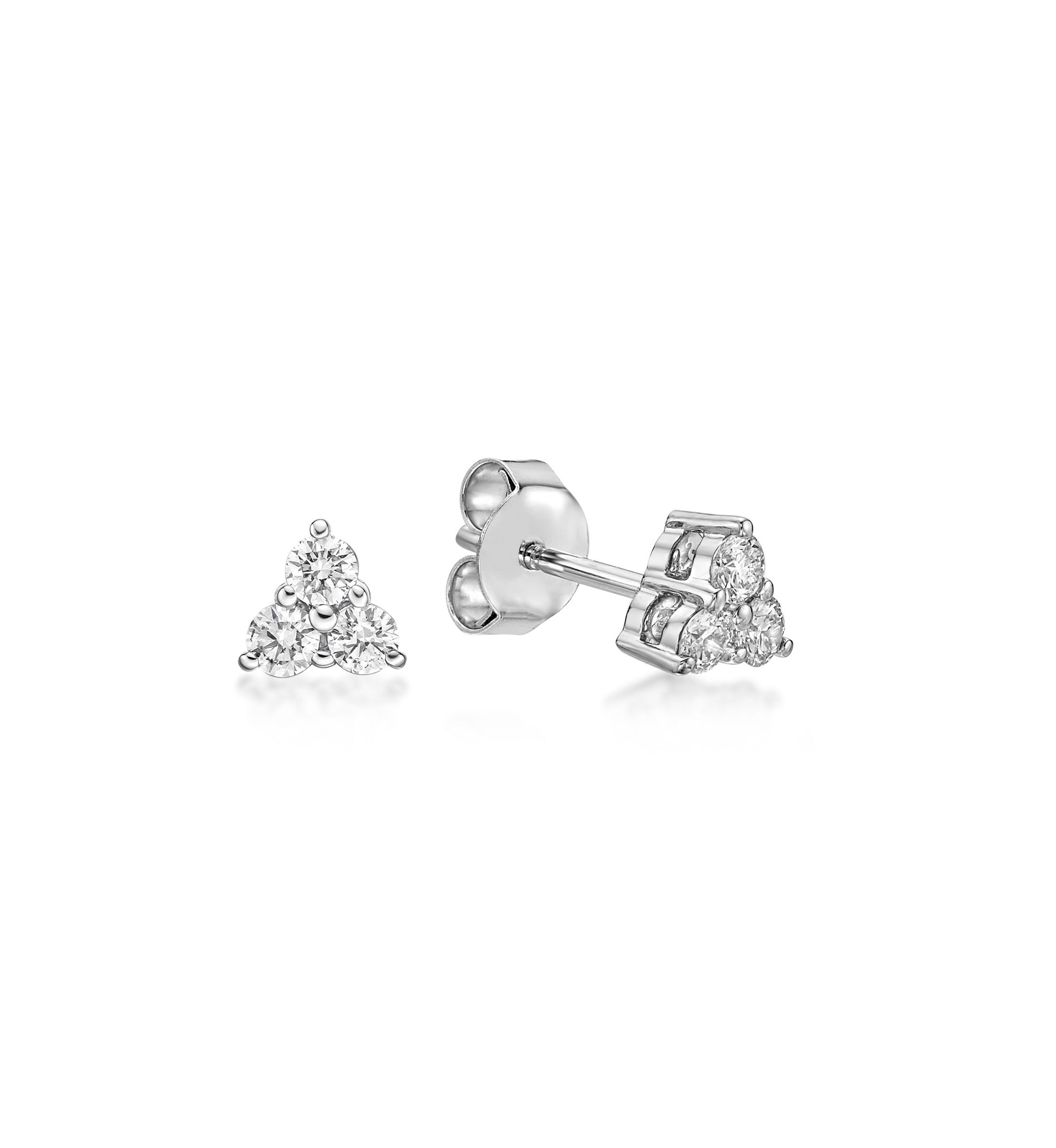 Lab Created 1/3 ct. TDW Lab Grown Diamond Earrings in 10K White Gold