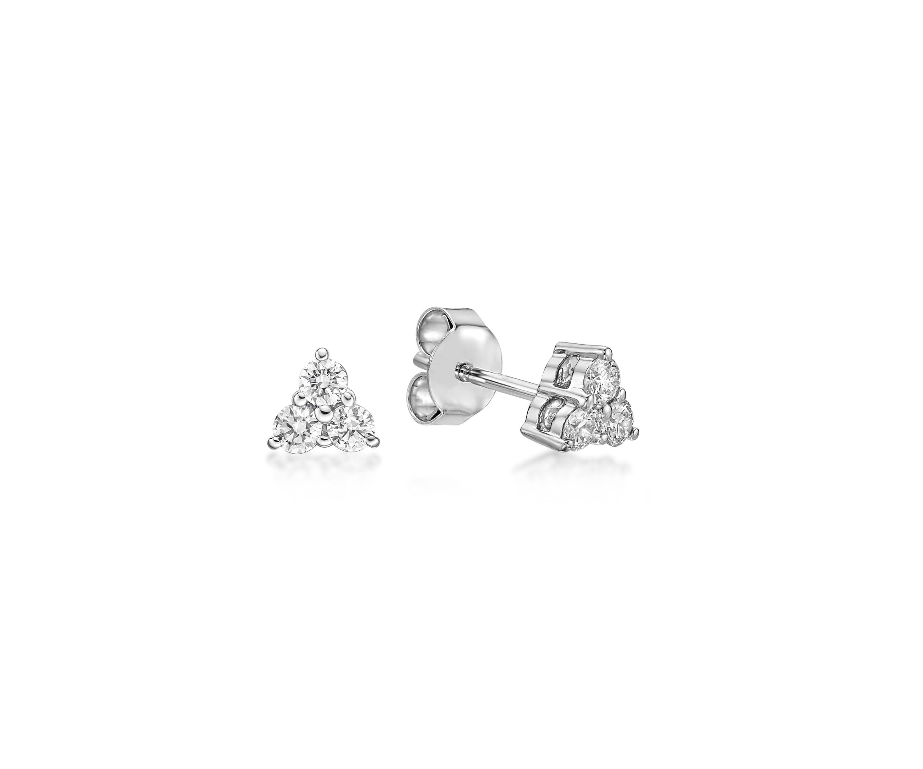 Lab Created 1/3 ct. TDW Lab Grown Diamond Earrings in 10K White Gold