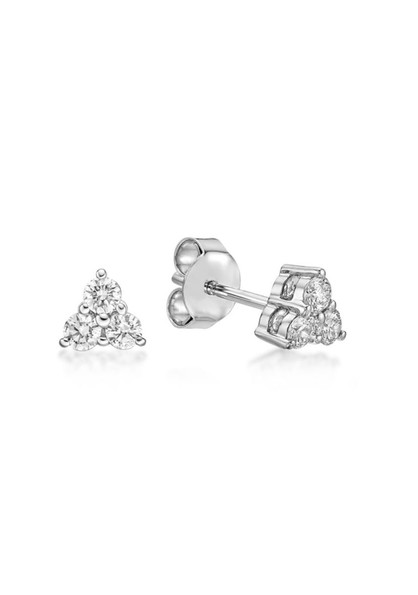 Lab Created 1/3 ct. TDW Lab Grown Diamond Earrings in 10K White Gold