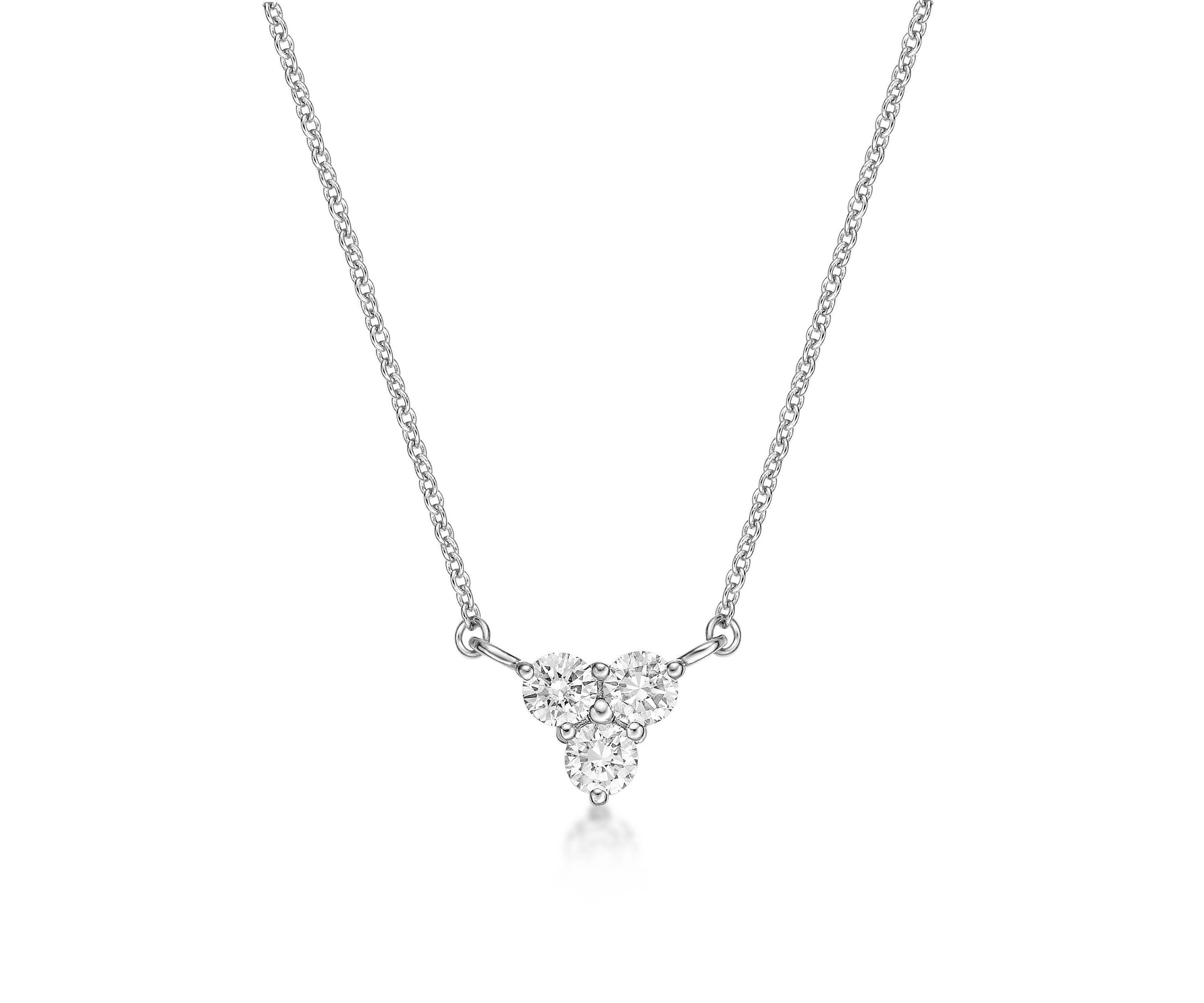 Lab Created 1/3 ct. TDW Lab Grown Diamond Pendant in 10K White Gold