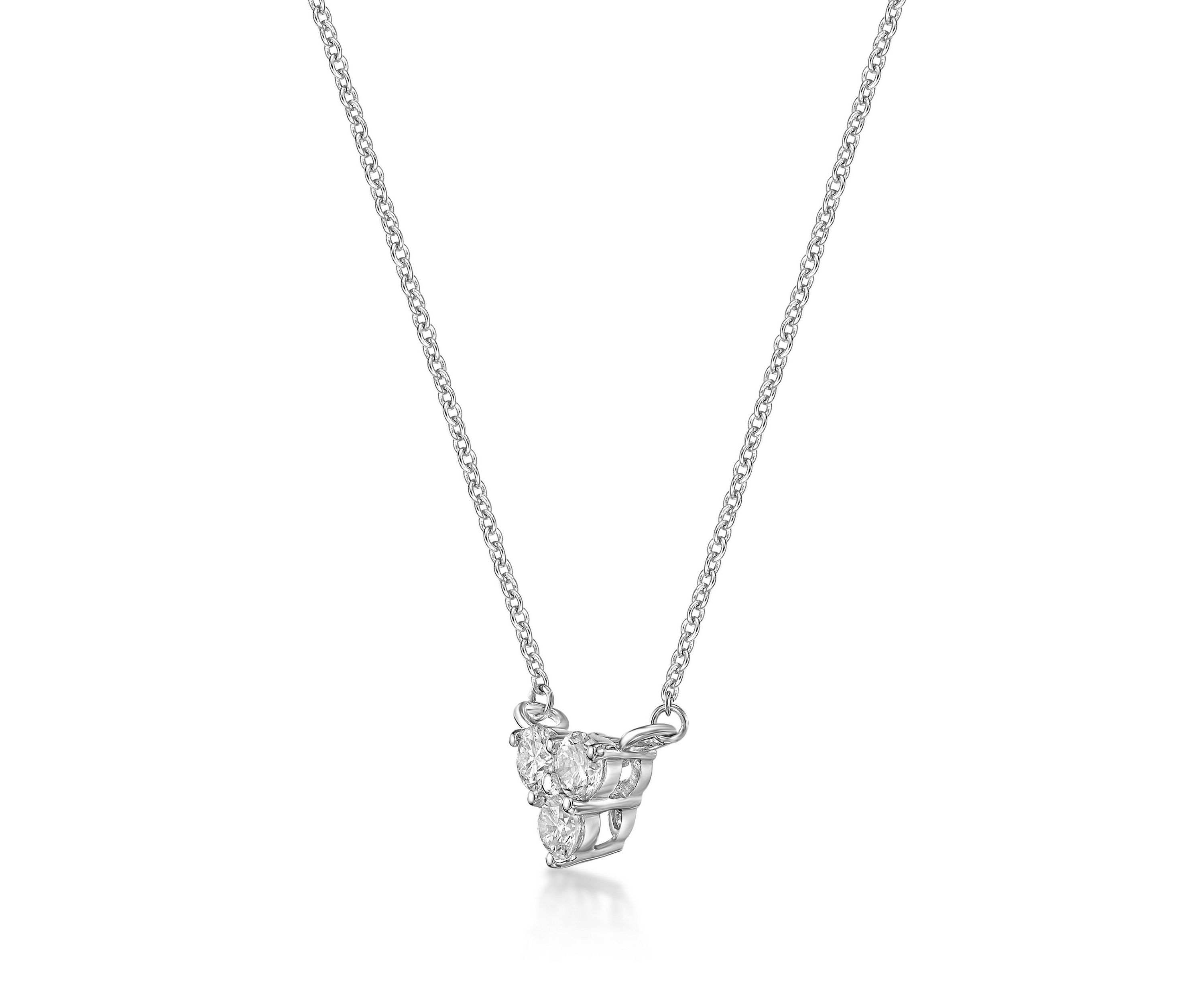Lab Created 1/3 ct. TDW Lab Grown Diamond Pendant in 10K White Gold