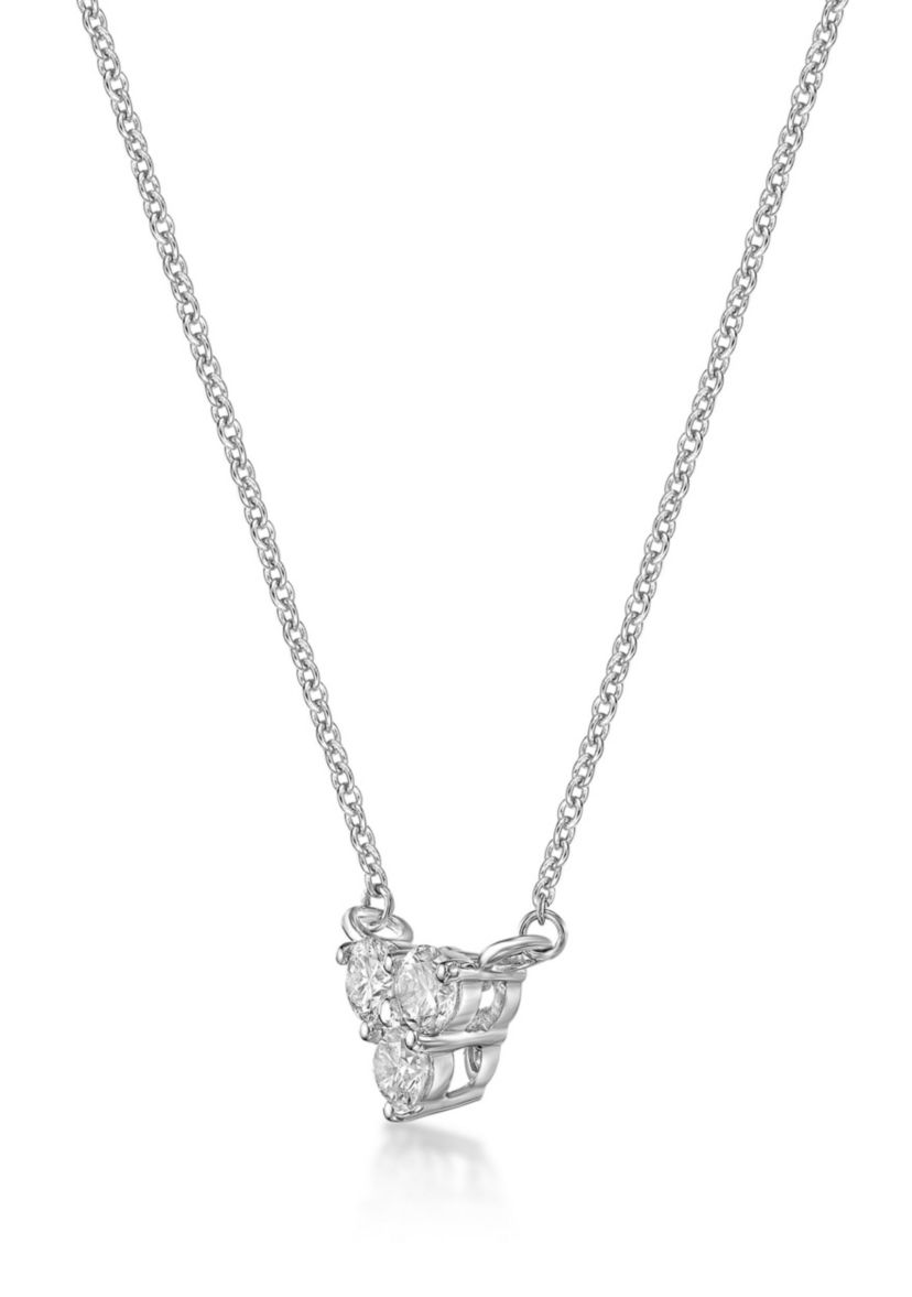 Lab Created 1/3 ct. TDW Lab Grown Diamond Pendant in 10K White Gold