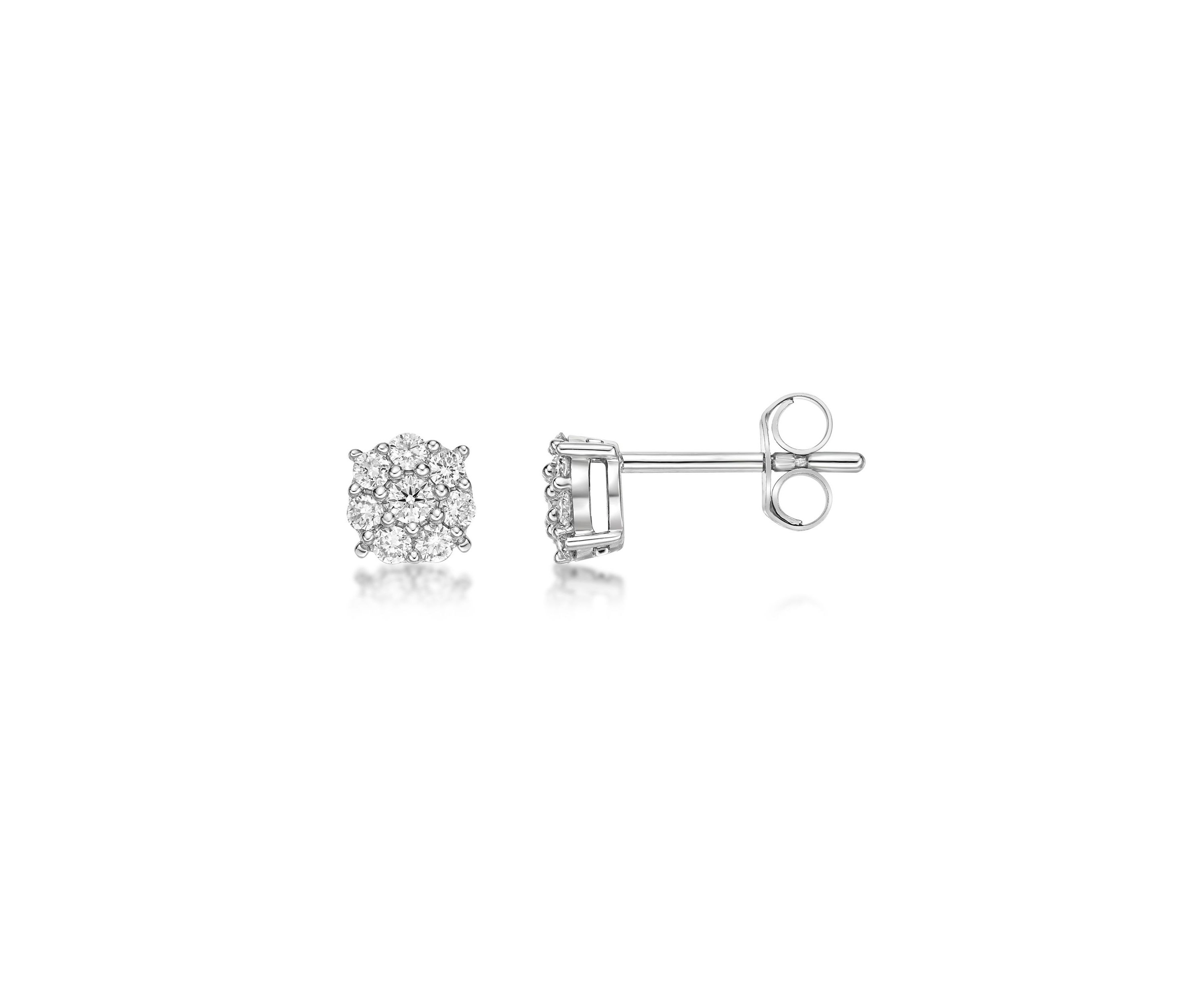 Lab Created 1/3 ct. TDW Lab Grown Diamond Earrings in 10K White Gold