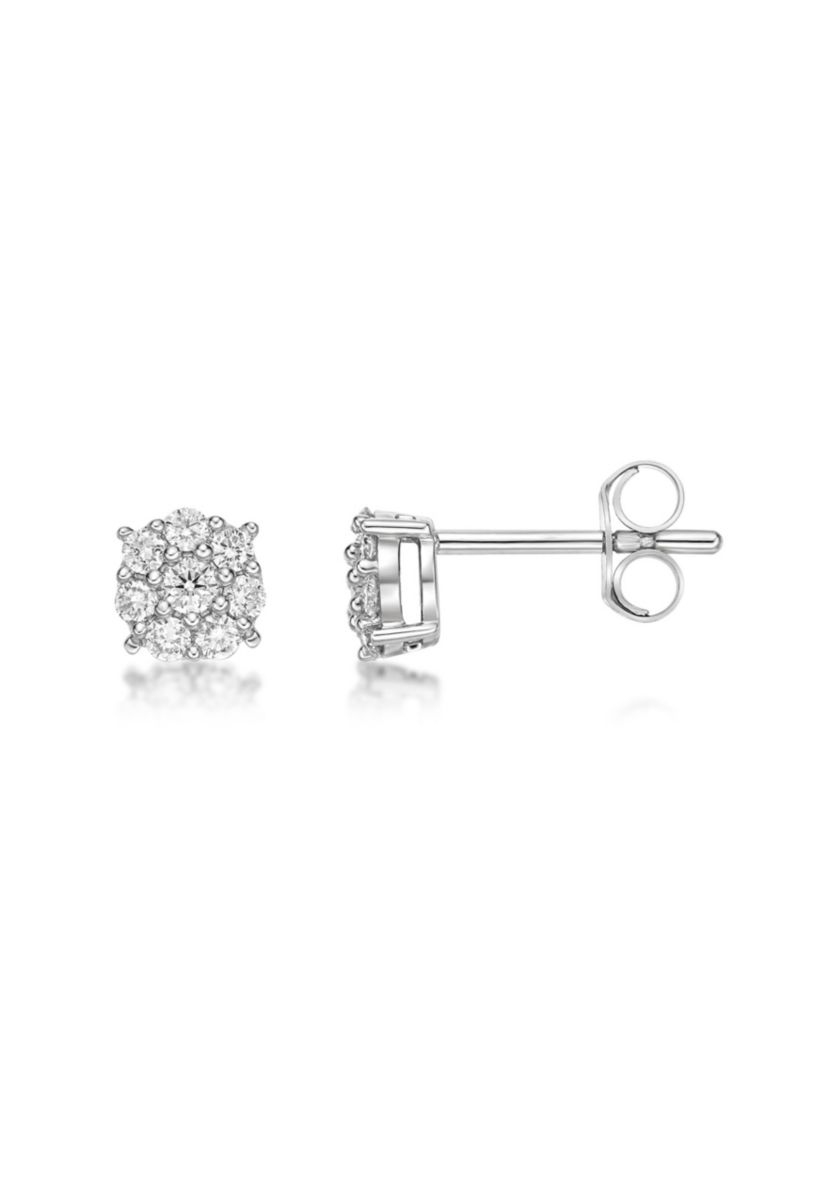 Lab Created 1/3 ct. TDW Lab Grown Diamond Earrings in 10K White Gold