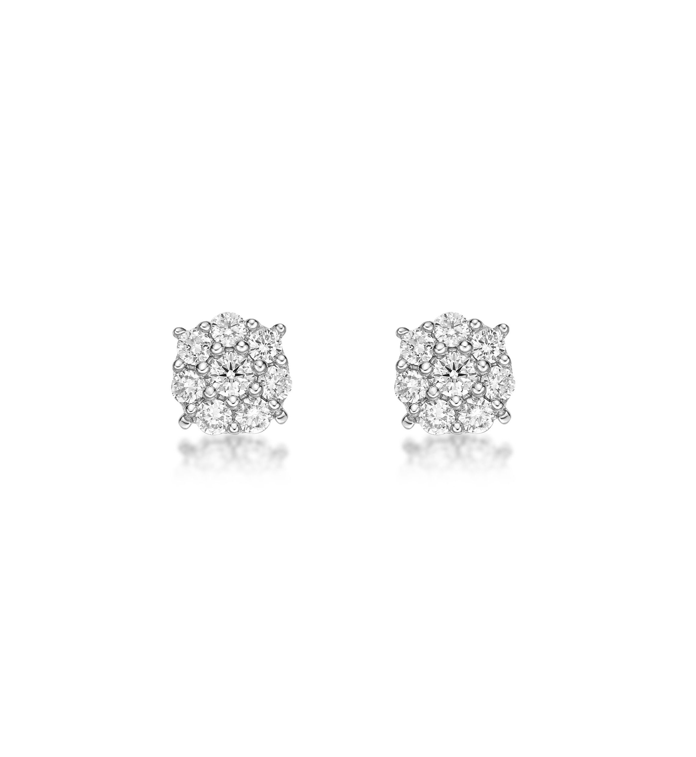 Lab Created 1/3 ct. TDW Lab Grown Diamond Earrings in 10K White Gold