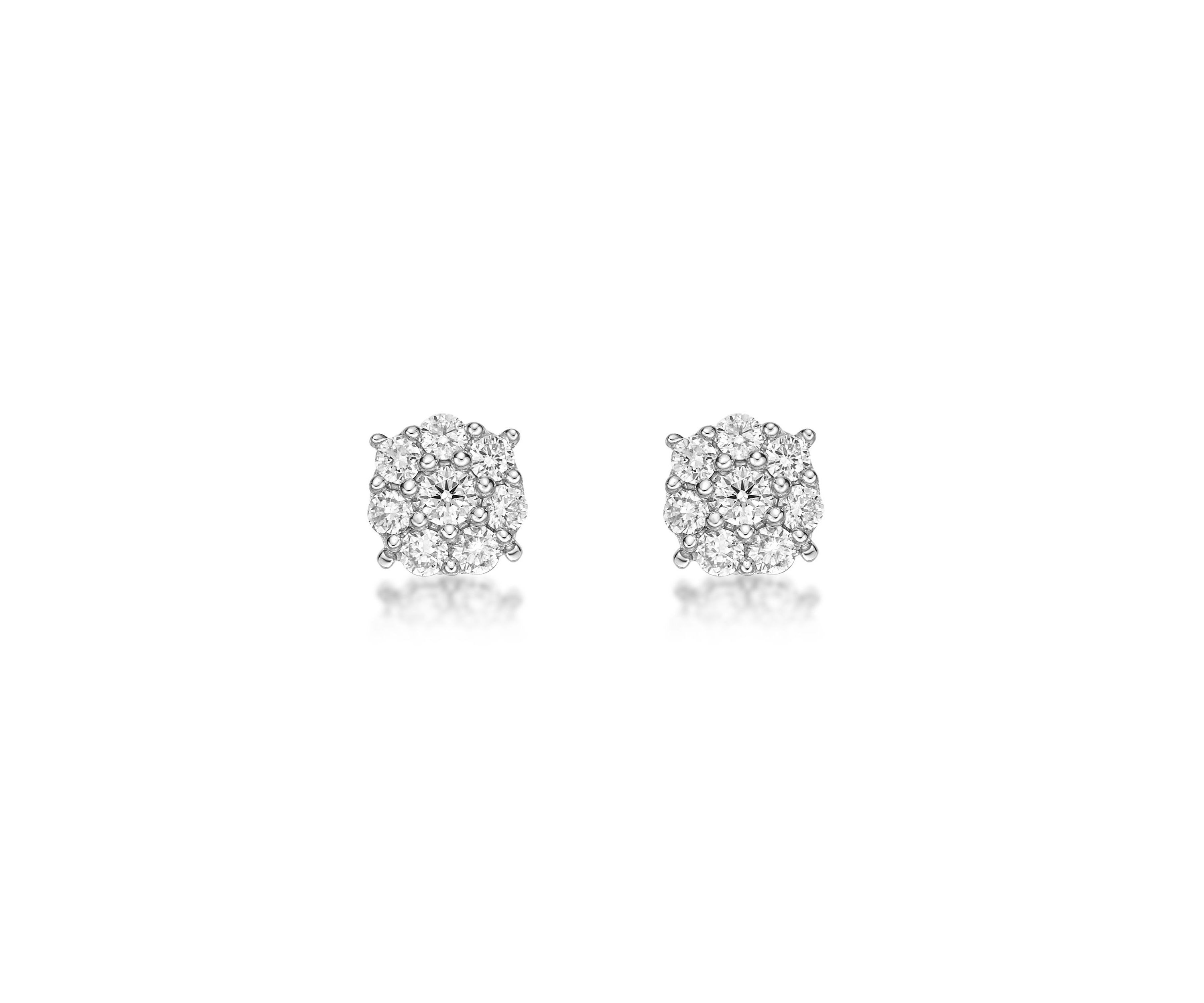Lab Created 1/3 ct. TDW Lab Grown Diamond Earrings in 10K White Gold