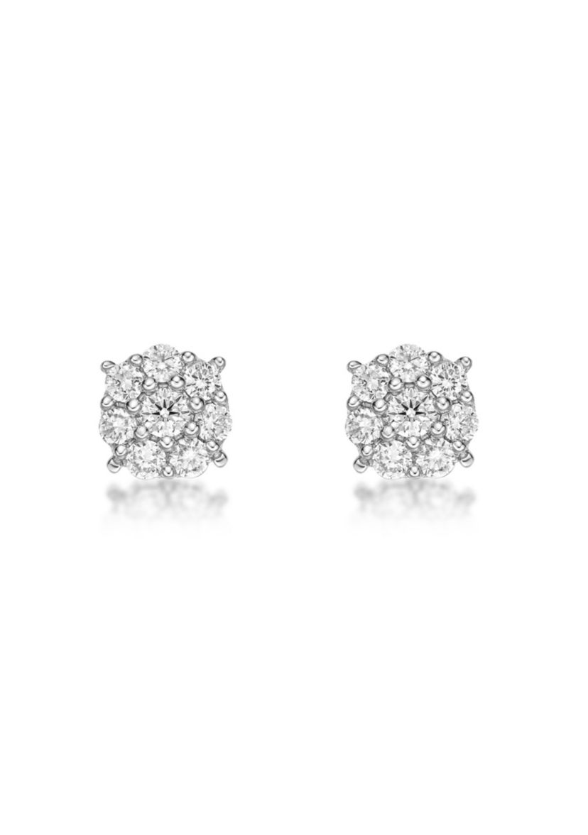 Lab Created 1/3 ct. TDW Lab Grown Diamond Earrings in 10K White Gold