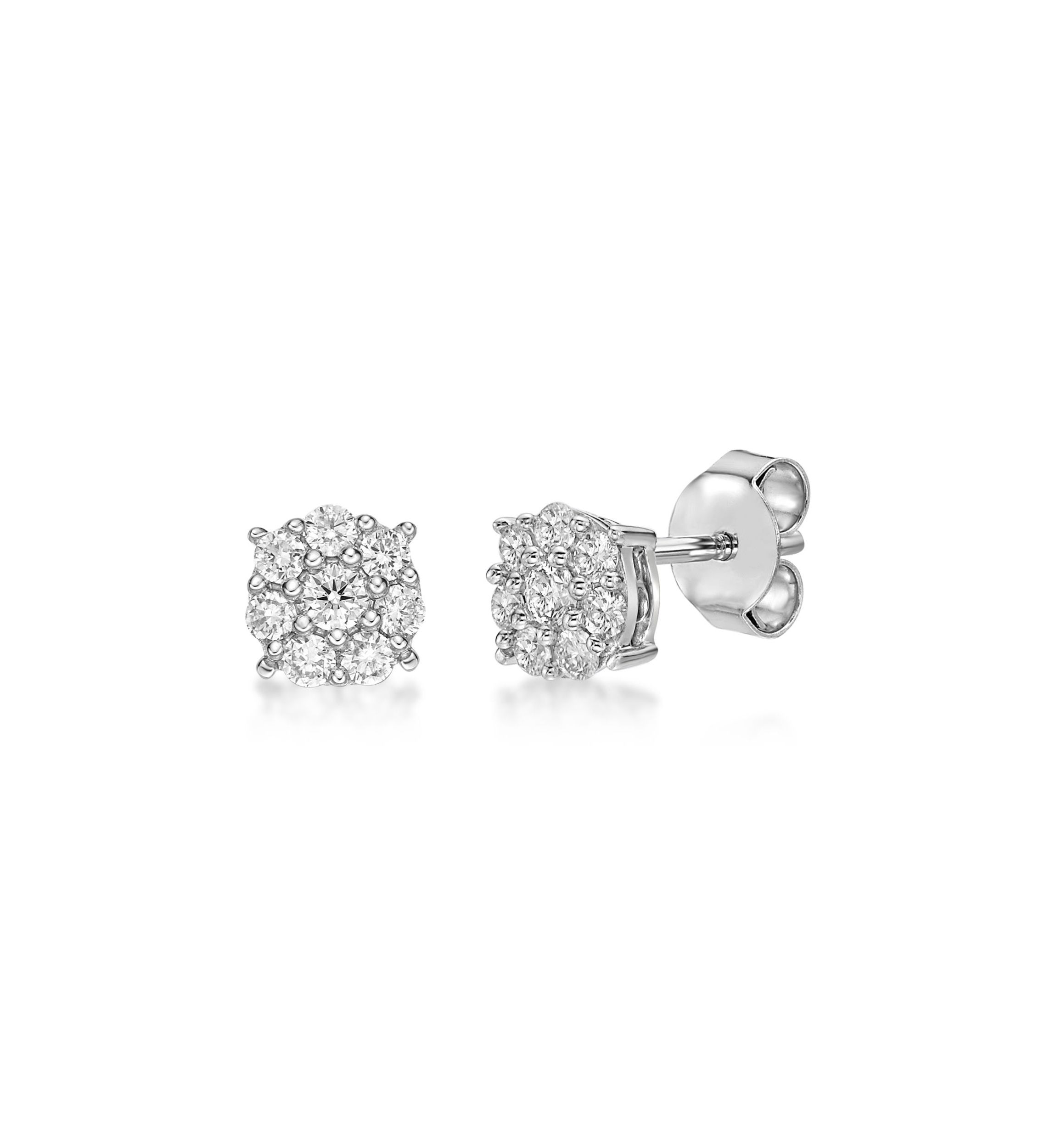 Lab Created 1/3 ct. TDW Lab Grown Diamond Earrings in 10K White Gold