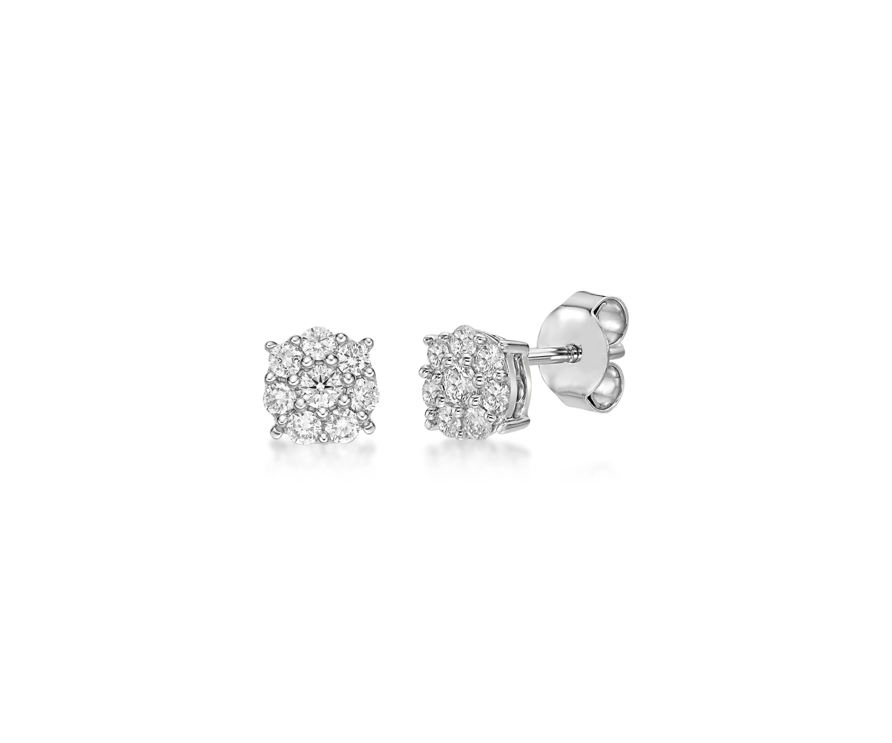 Lab Created 1/3 ct. TDW Lab Grown Diamond Earrings in 10K White Gold