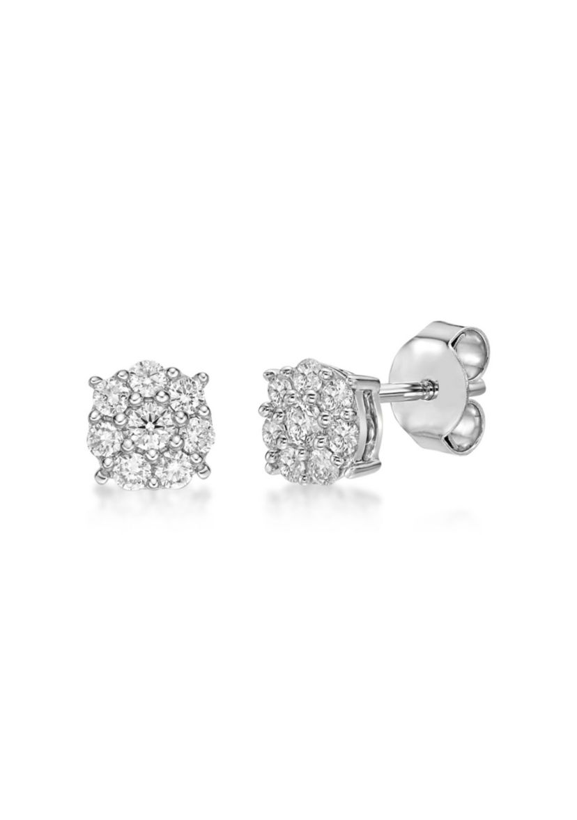 Lab Created 1/3 ct. TDW Lab Grown Diamond Earrings in 10K White Gold
