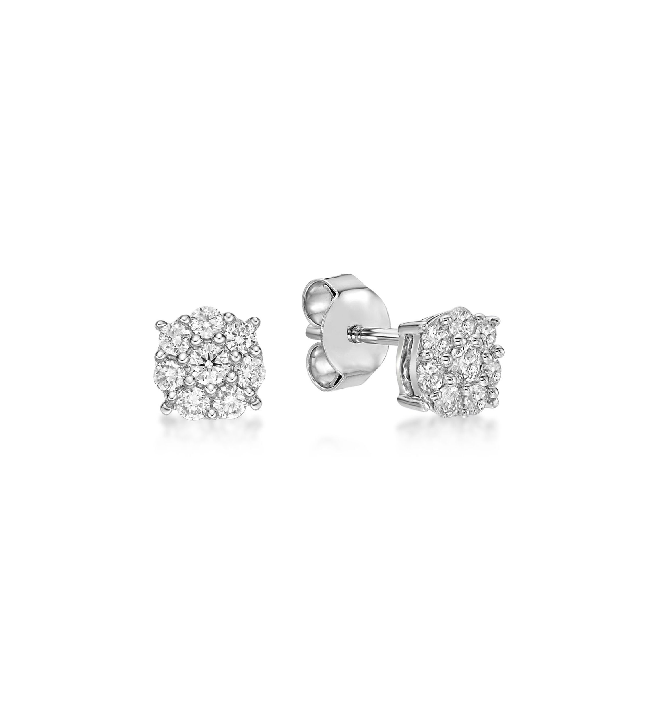 Lab Created 1/3 ct. TDW Lab Grown Diamond Earrings in 10K White Gold