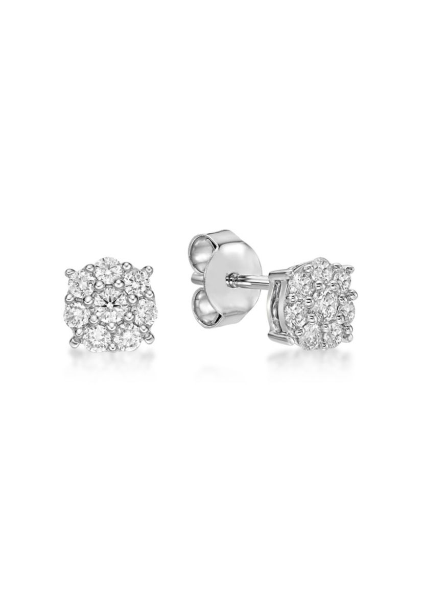 Lab Created 1/3 ct. TDW Lab Grown Diamond Earrings in 10K White Gold