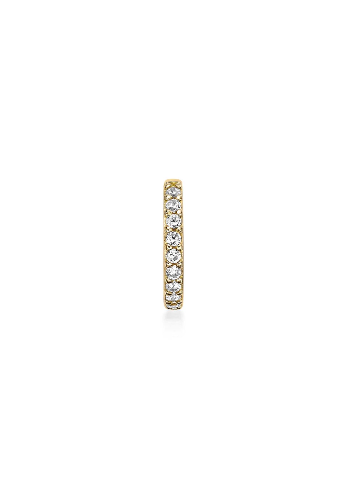 Lab Created Gemminded Lab-Grown Diamond Accent Ear Cuff in 18k Gold Over Silver