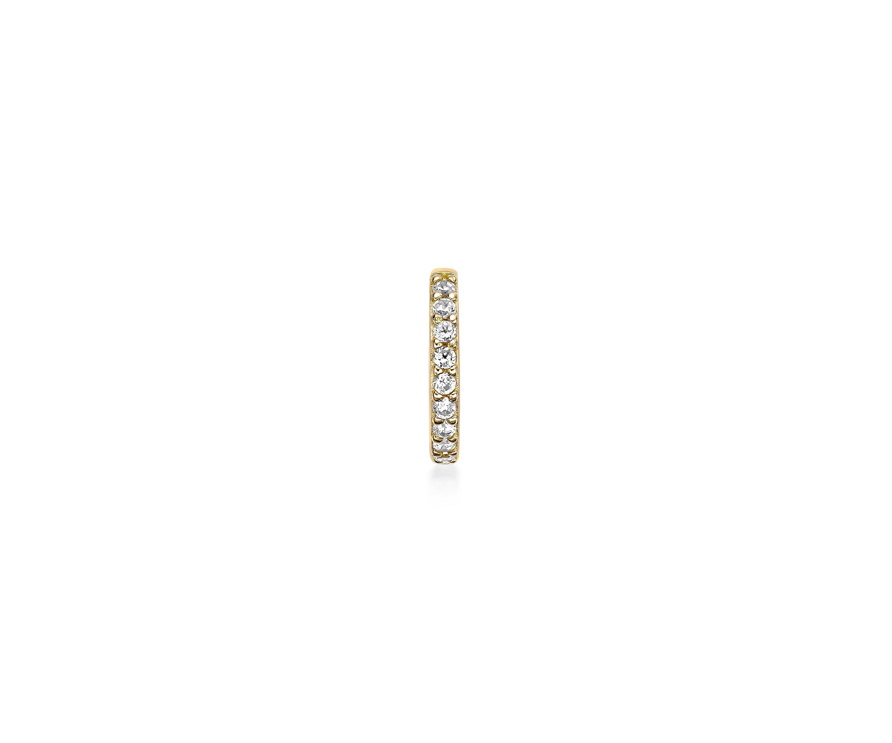Lab Created Gemminded Lab-Grown Diamond Accent Ear Cuff in 18k Gold Over Silver